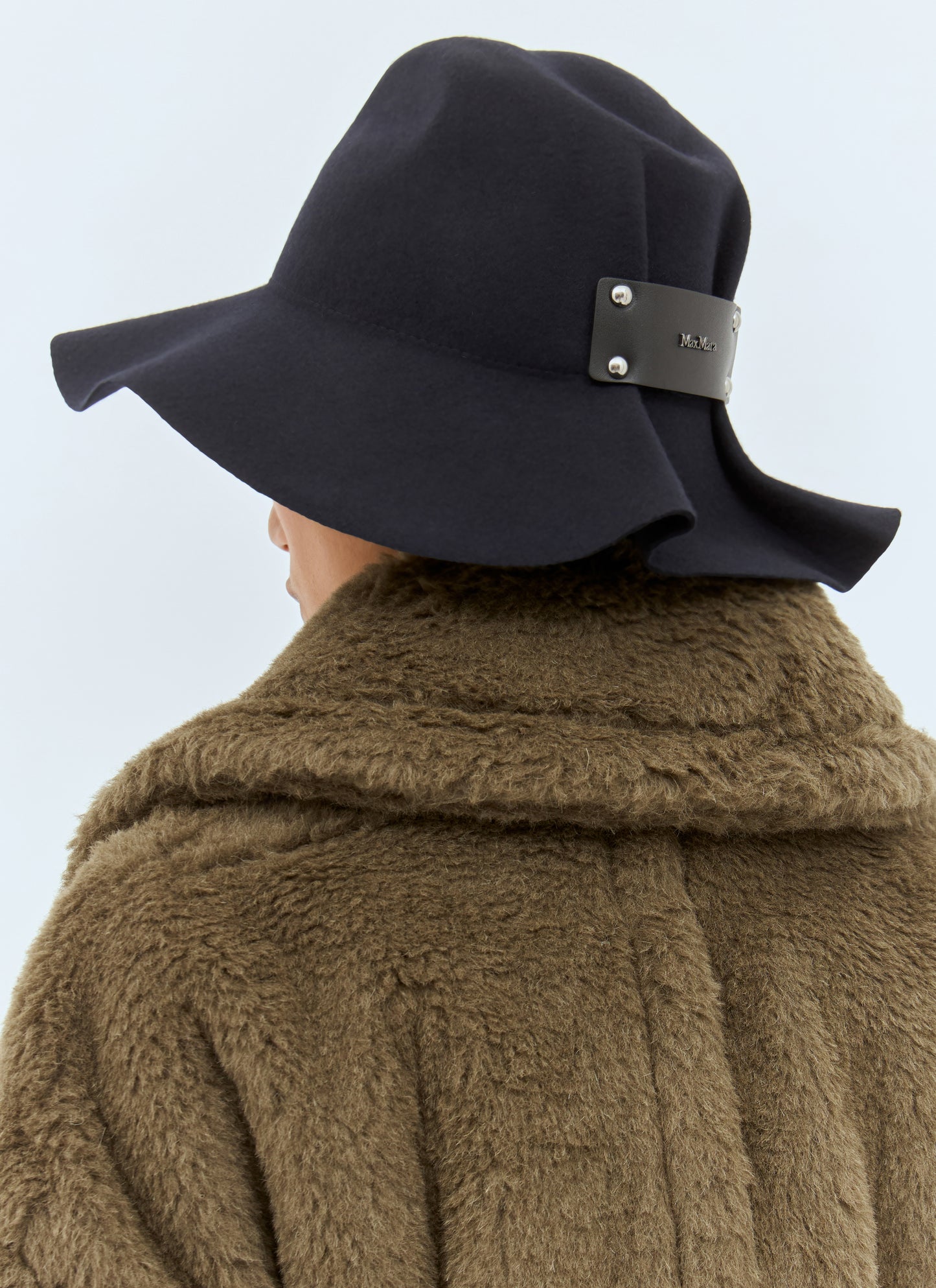 Max Mara Women Felt Wool Wide Brim Hat MAX MARA