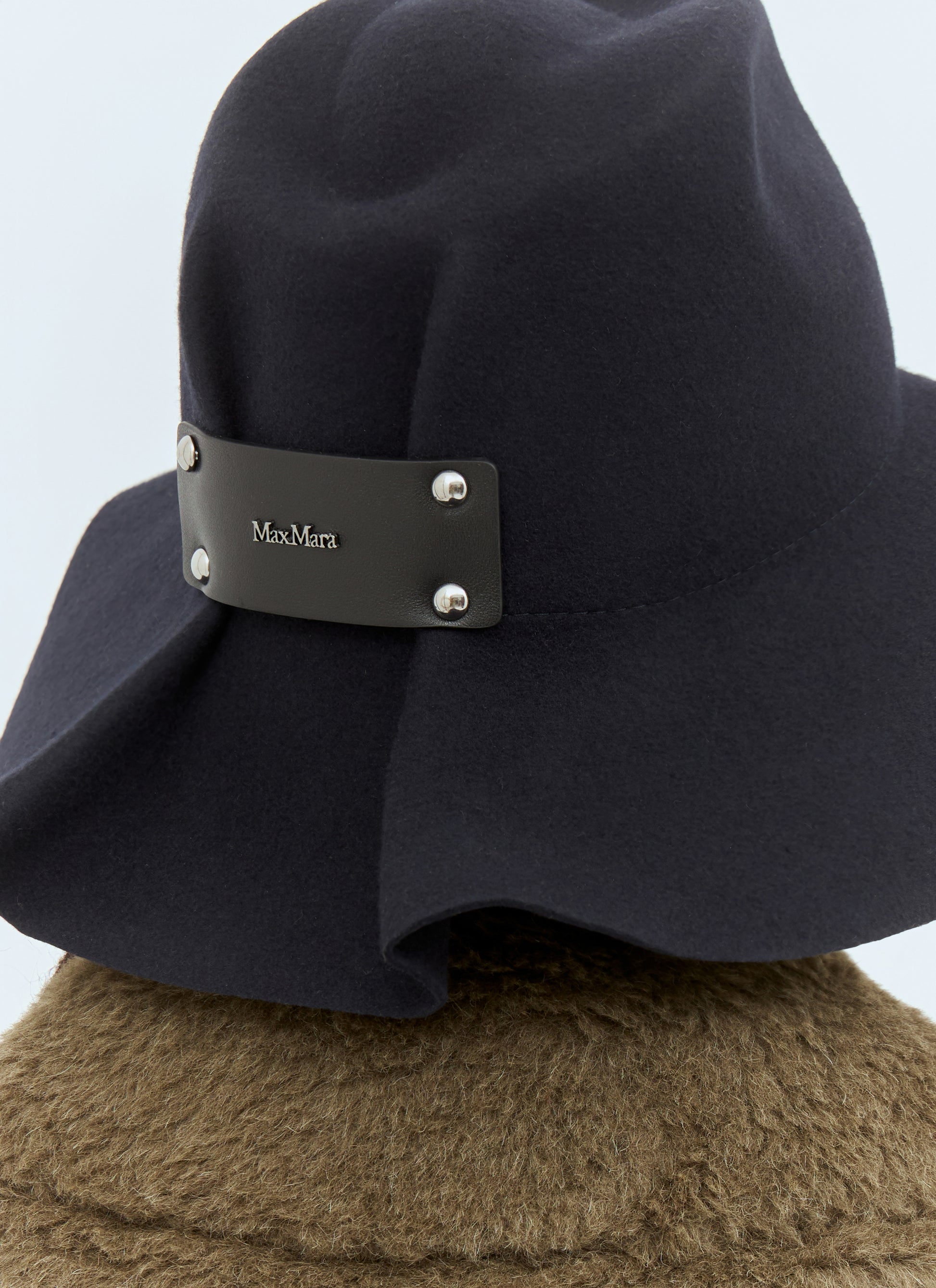 Max Mara Women Felt Wool Wide Brim Hat MAX MARA
