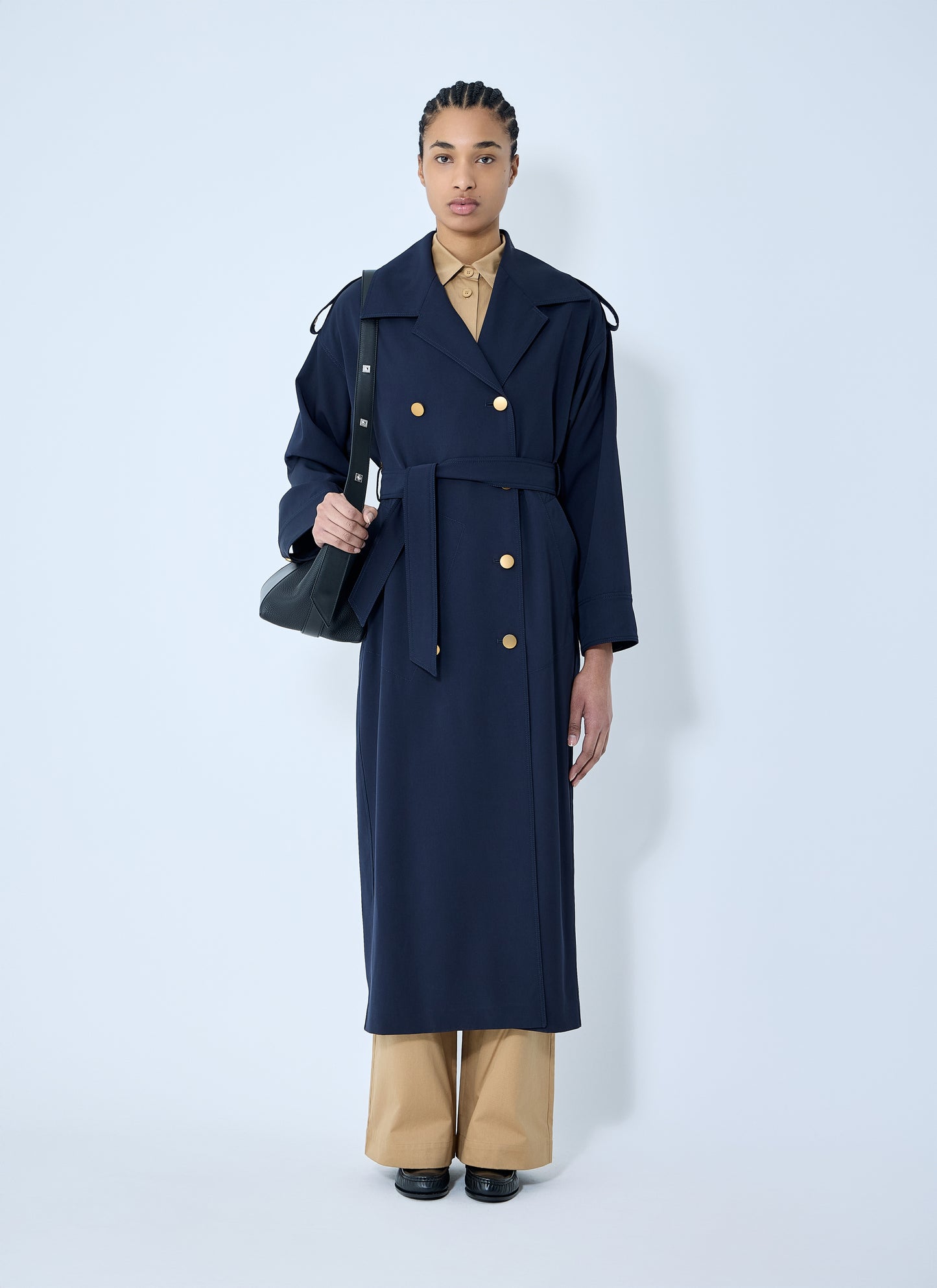 Max Mara Women Gabardine Wool Coat MAX MARA