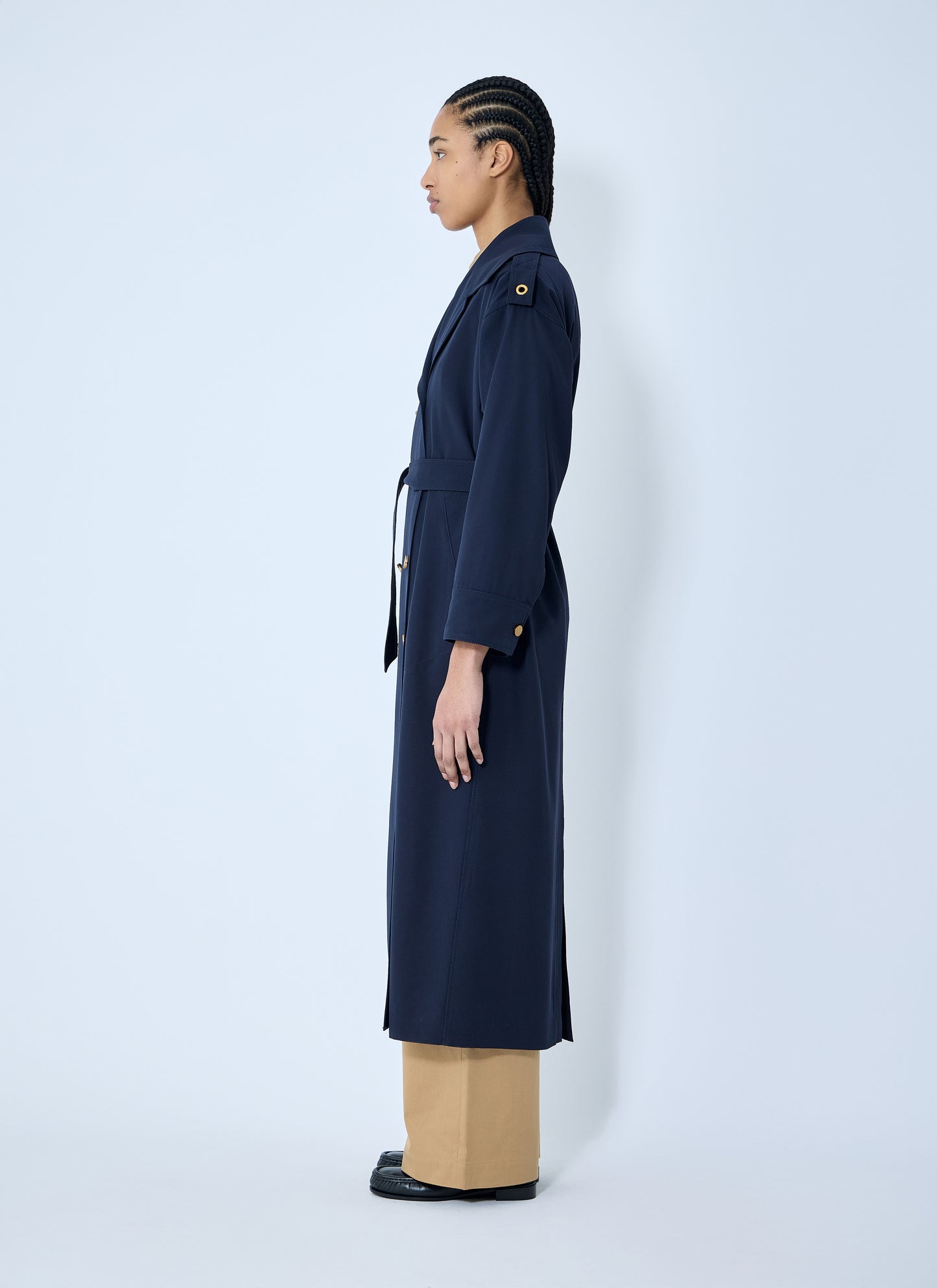 Max Mara Women Gabardine Wool Coat MAX MARA