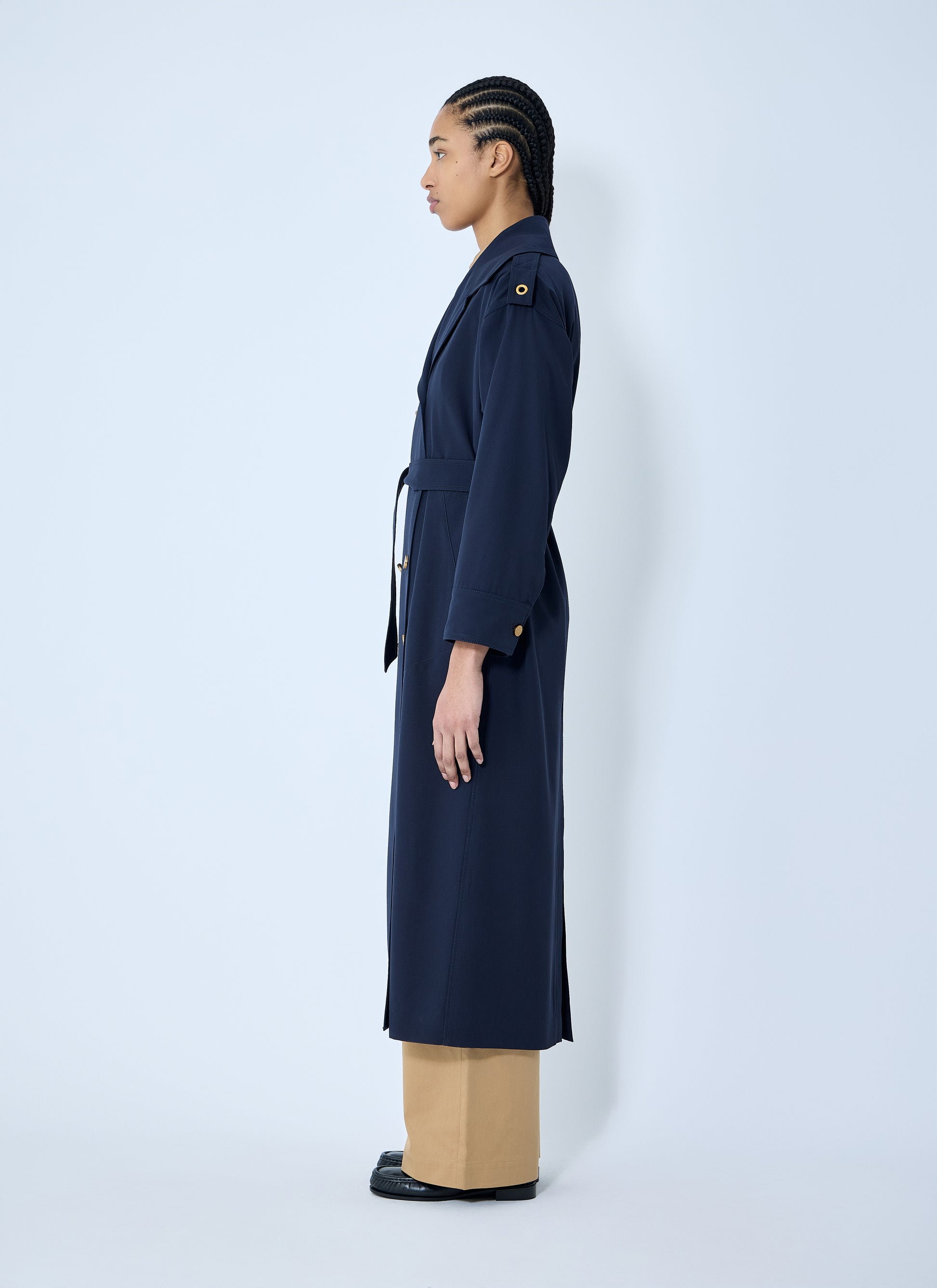Max Mara Women Gabardine Wool Coat MAX MARA