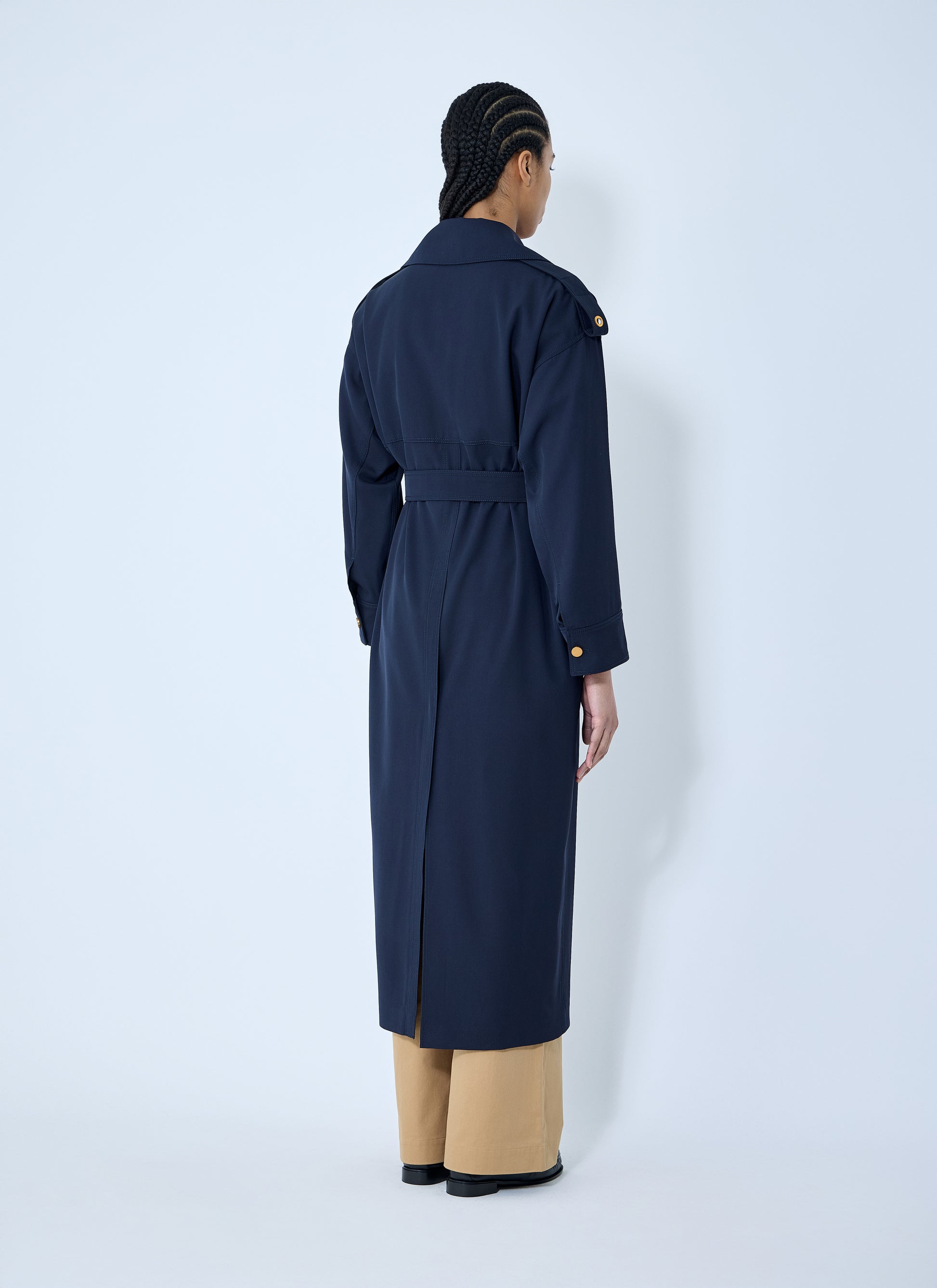 Max Mara Women Gabardine Wool Coat MAX MARA