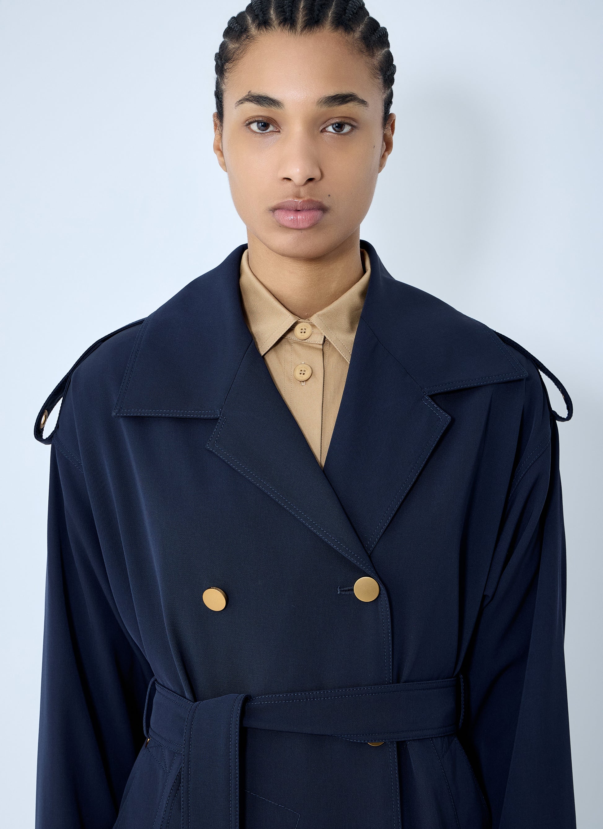 Max Mara Women Gabardine Wool Coat MAX MARA