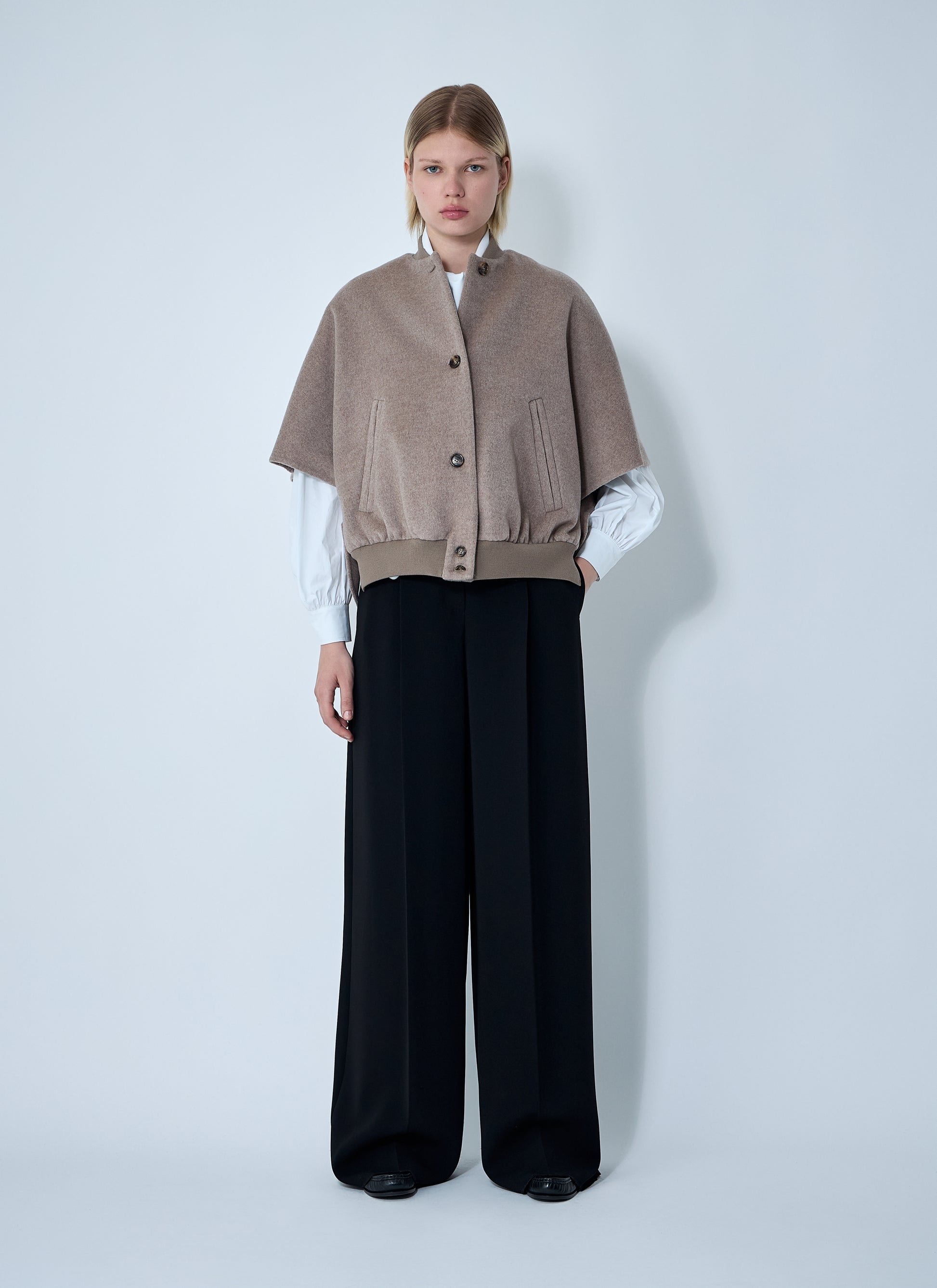Max Mara Women Cashmere Logo Motif Poncho MAX MARA