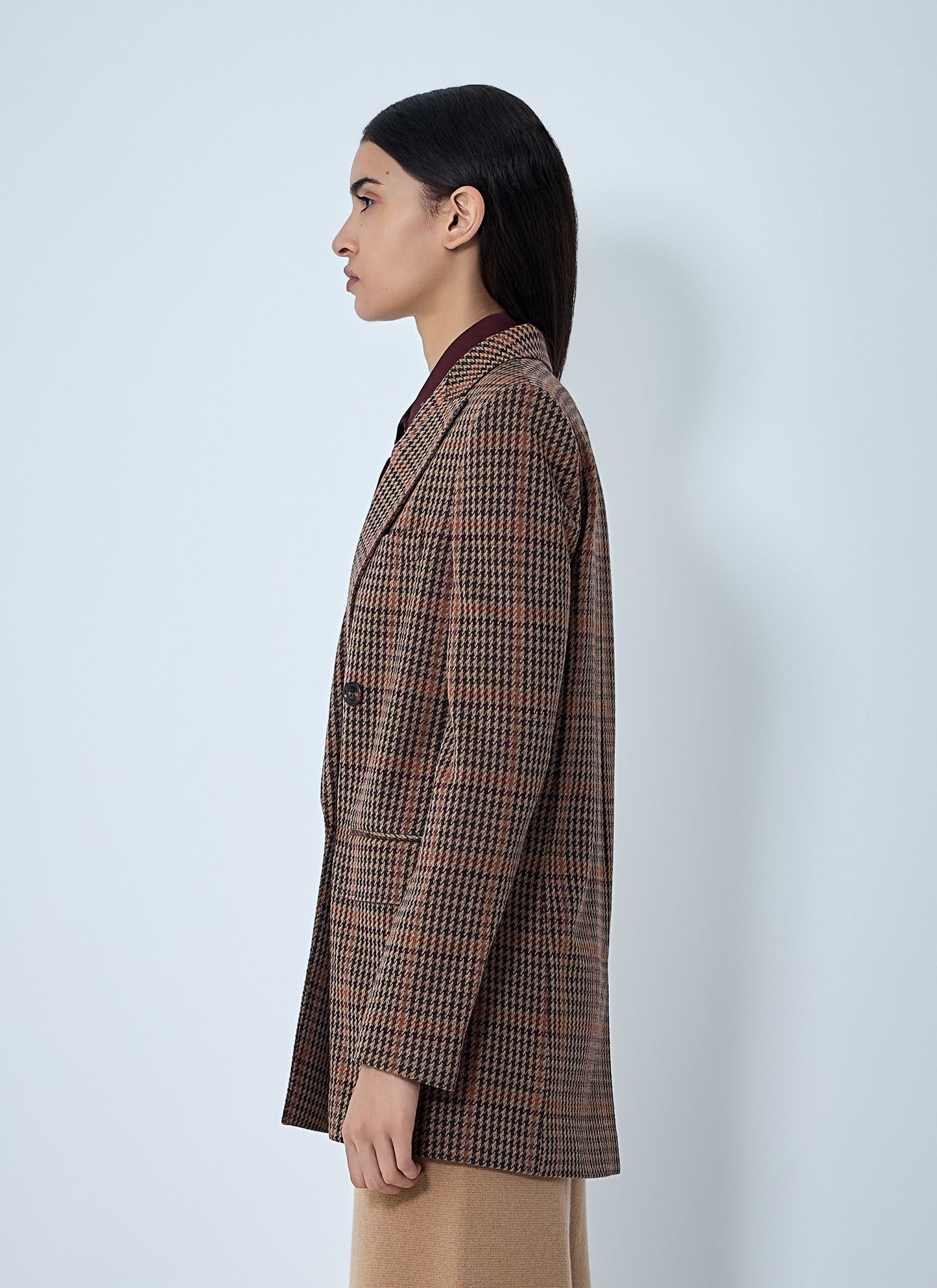 Max Mara Women Check Double-Breasted Blazer MAX MARA