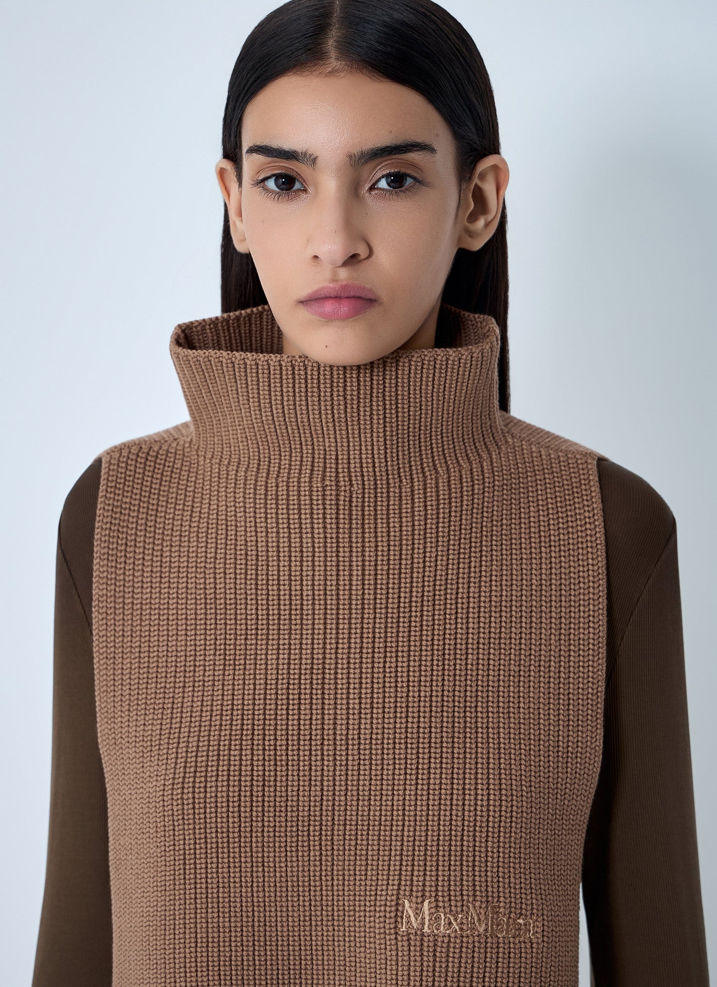Max Mara Women Logo Motif Wool Scarf MAX MARA