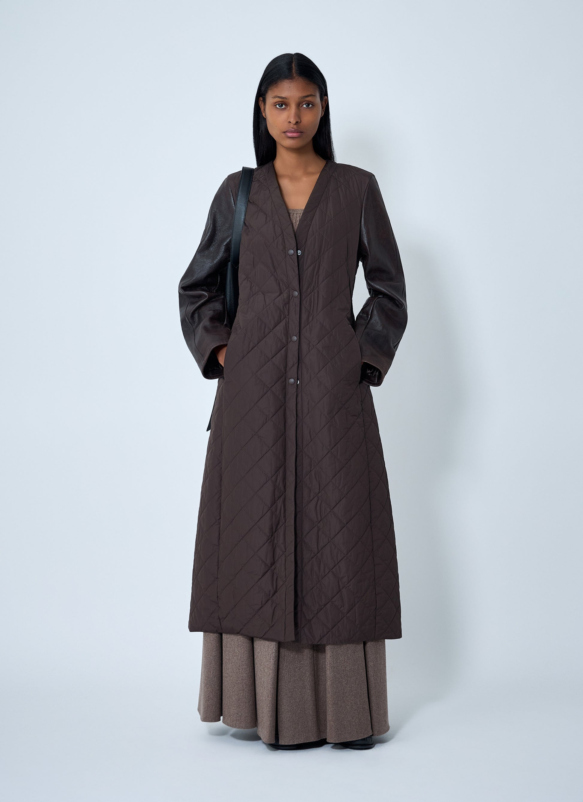 Max Mara Women Quilted Maxi Coat MAX MARA