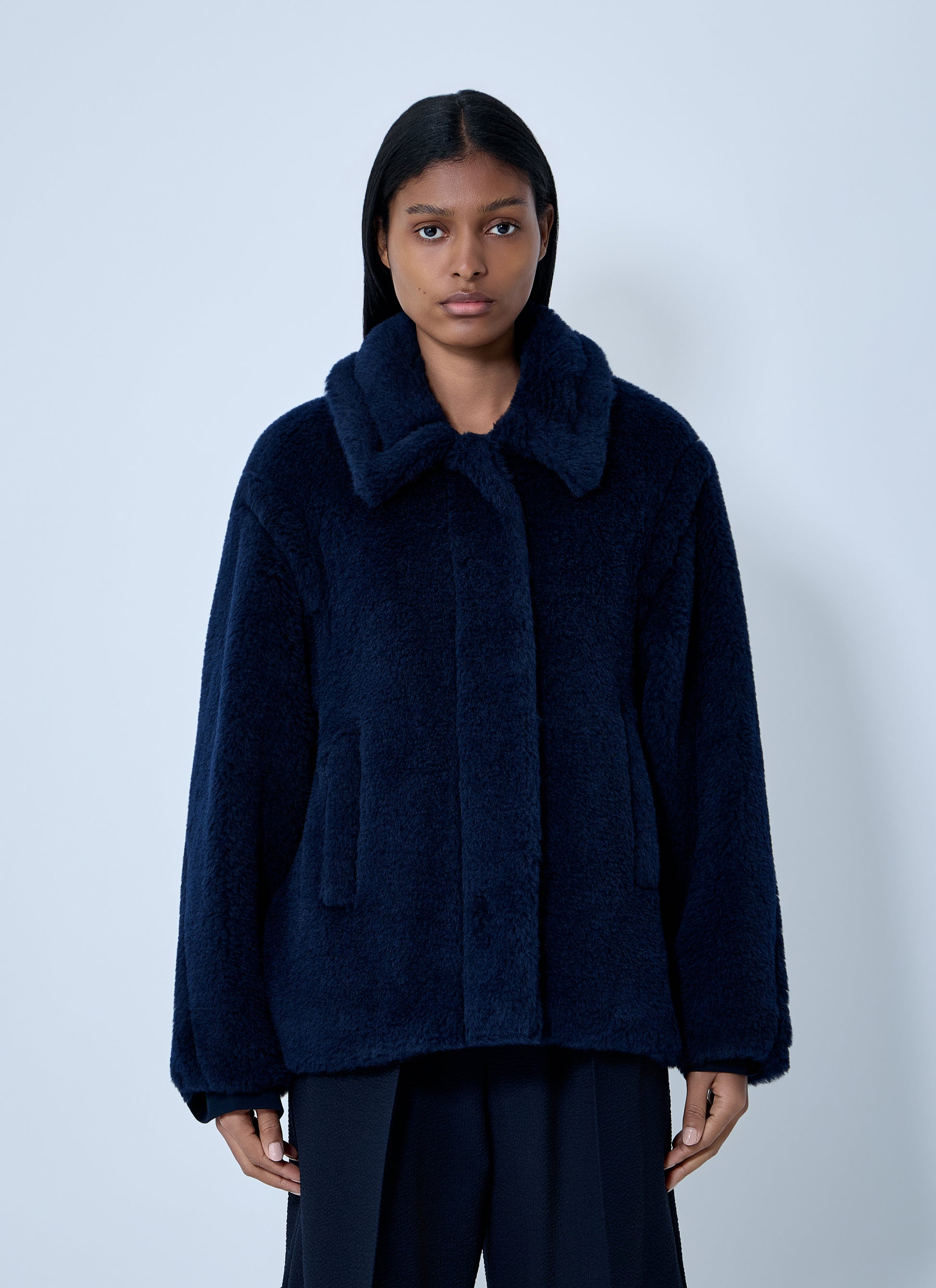 Max Mara Women Wool-And-Silk-Blend Coat MAX MARA