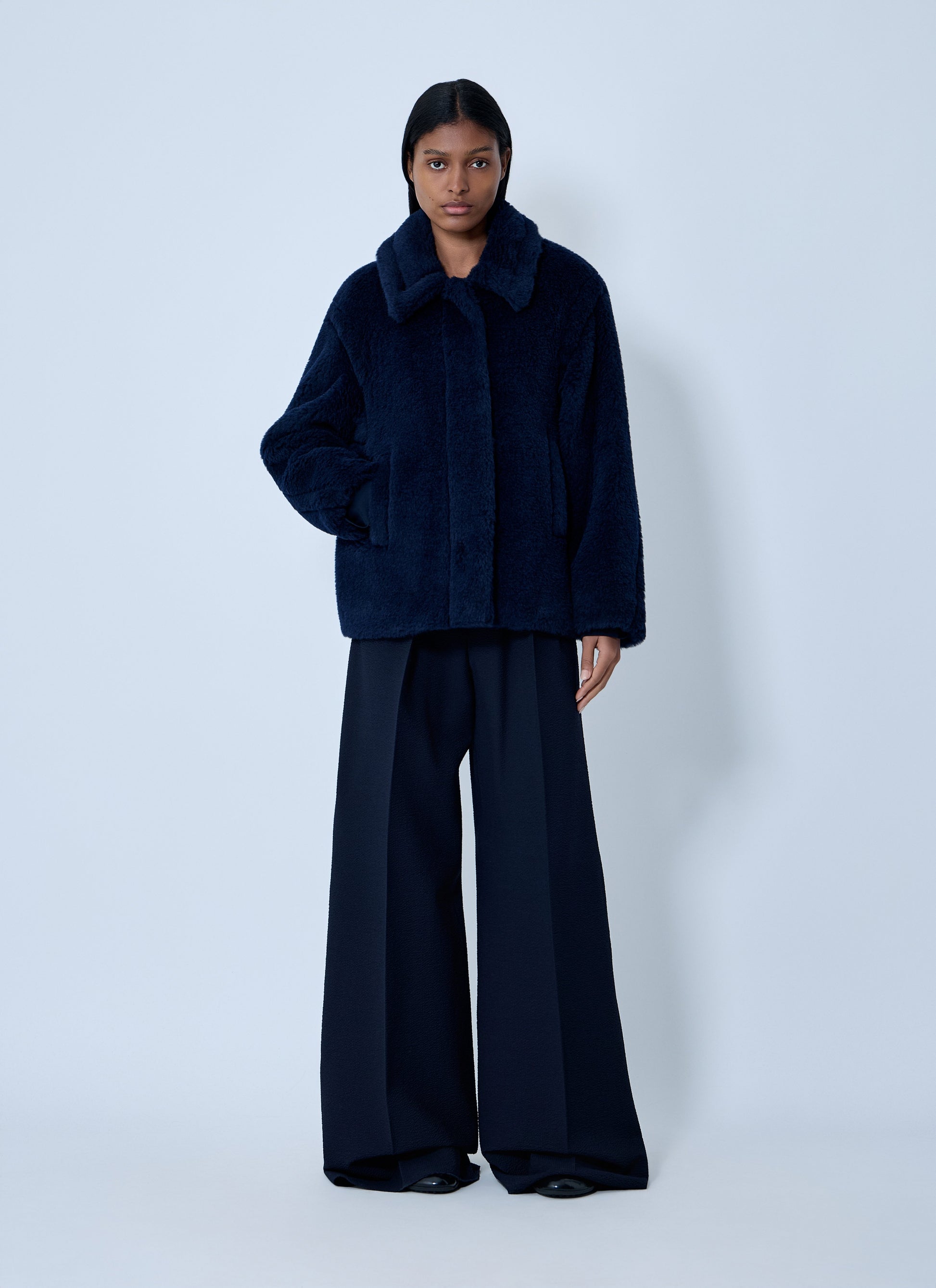 Max Mara Women Wool-And-Silk-Blend Coat MAX MARA