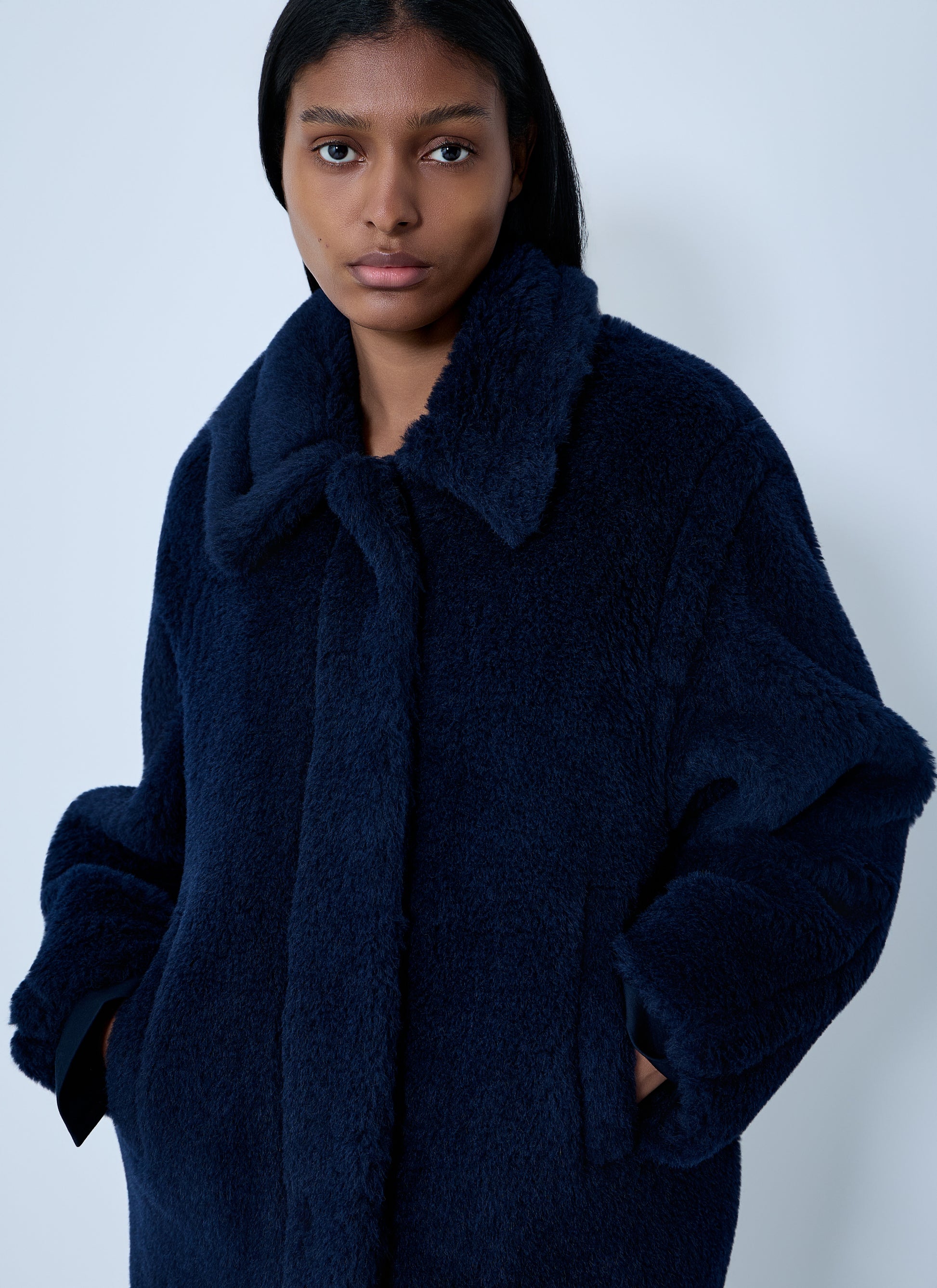 Max Mara Women Wool-And-Silk-Blend Coat MAX MARA