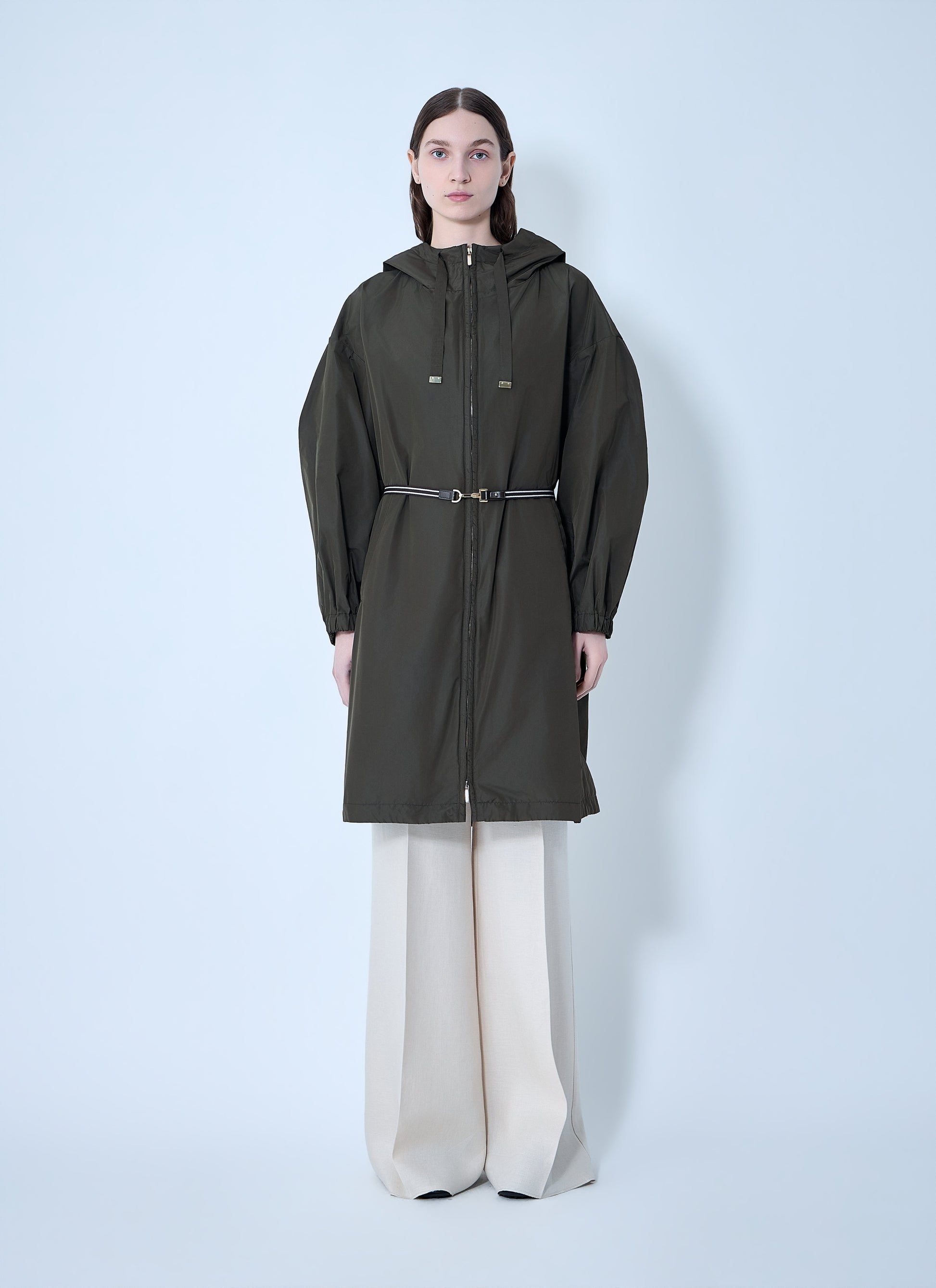 Max Mara Women Belted Hooded Coat MAX MARA