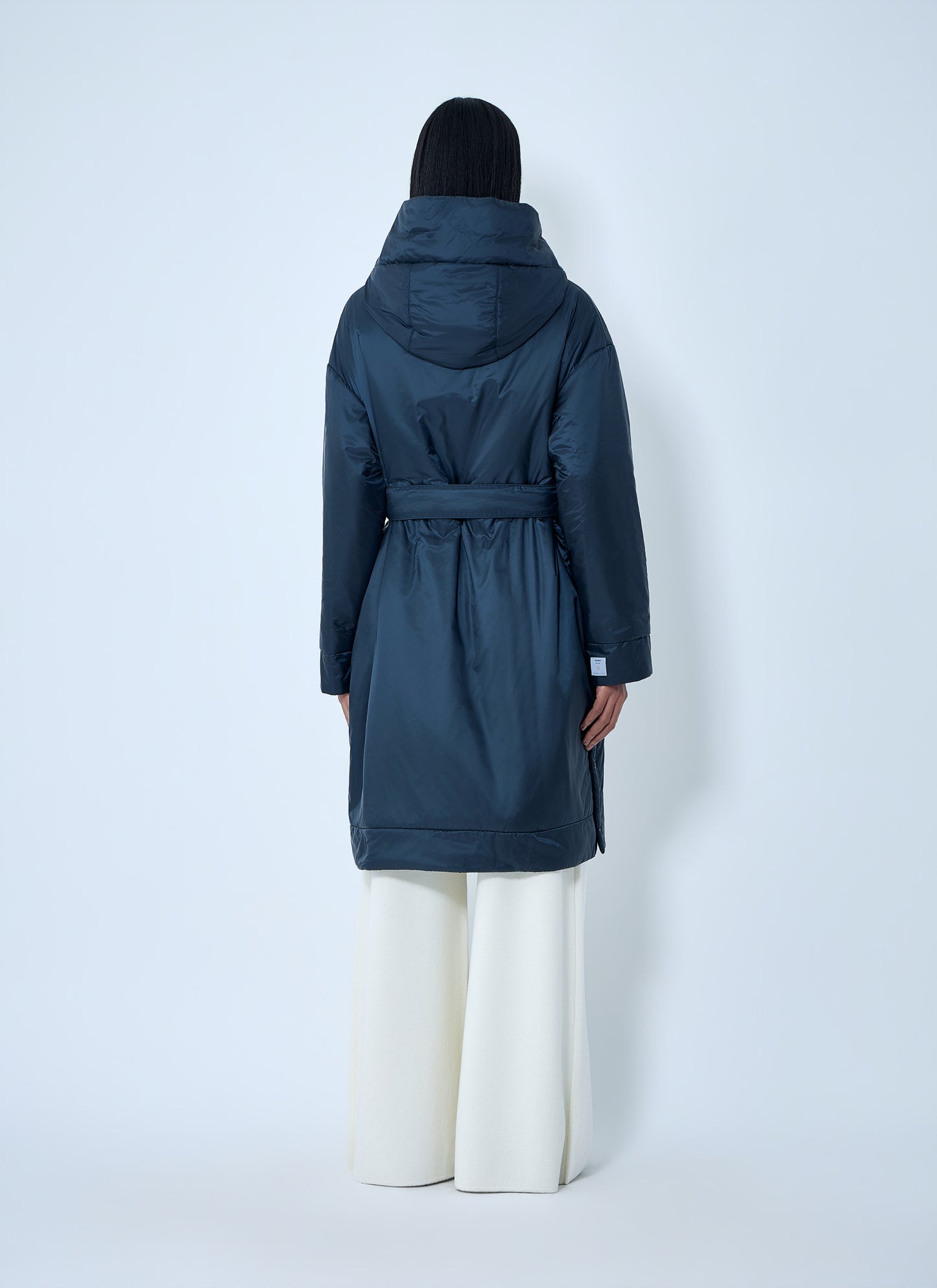 Max Mara Women Hooded Quilted Coat With Belt MAX MARA