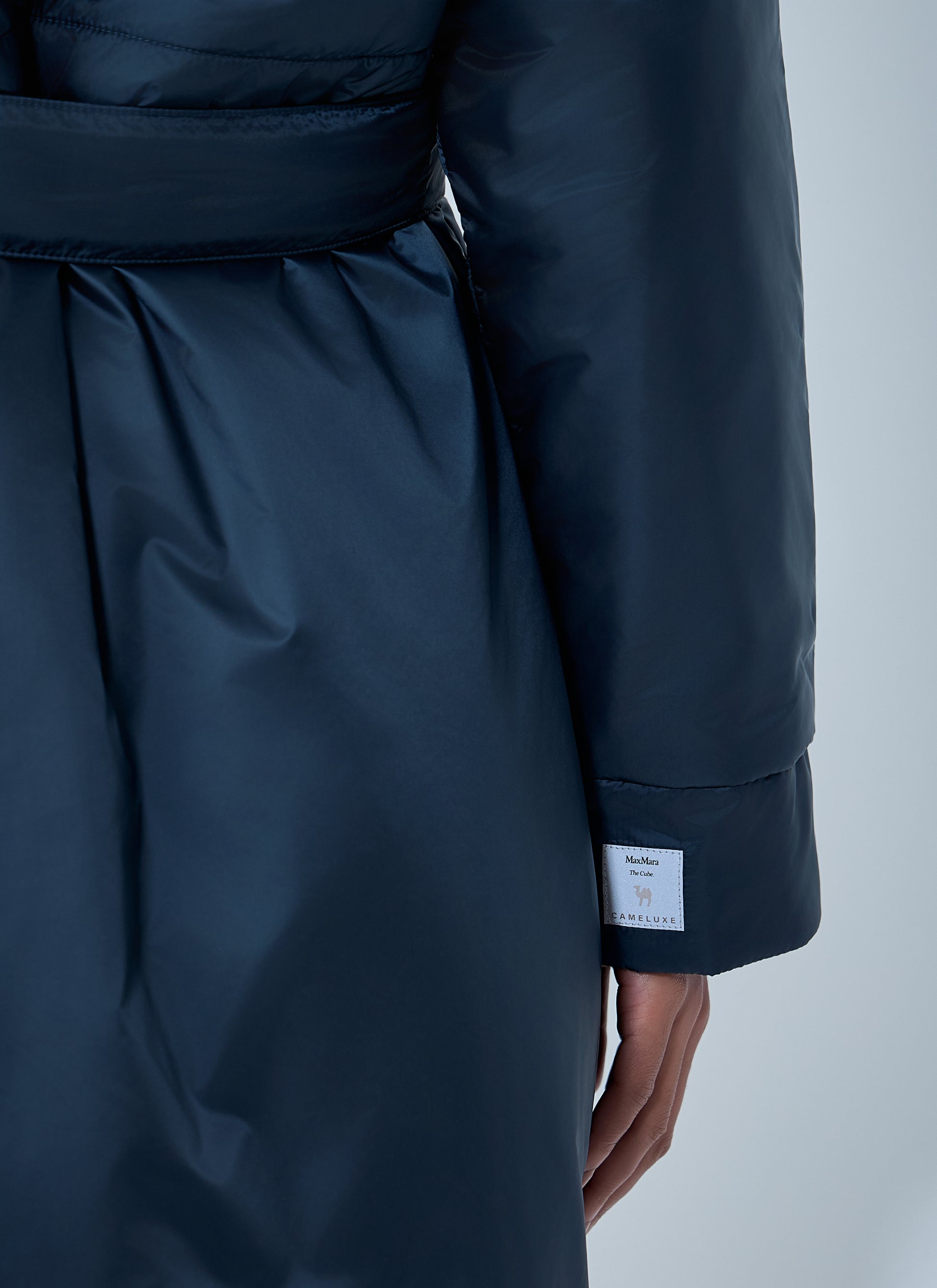 Max Mara Women Hooded Quilted Coat With Belt MAX MARA