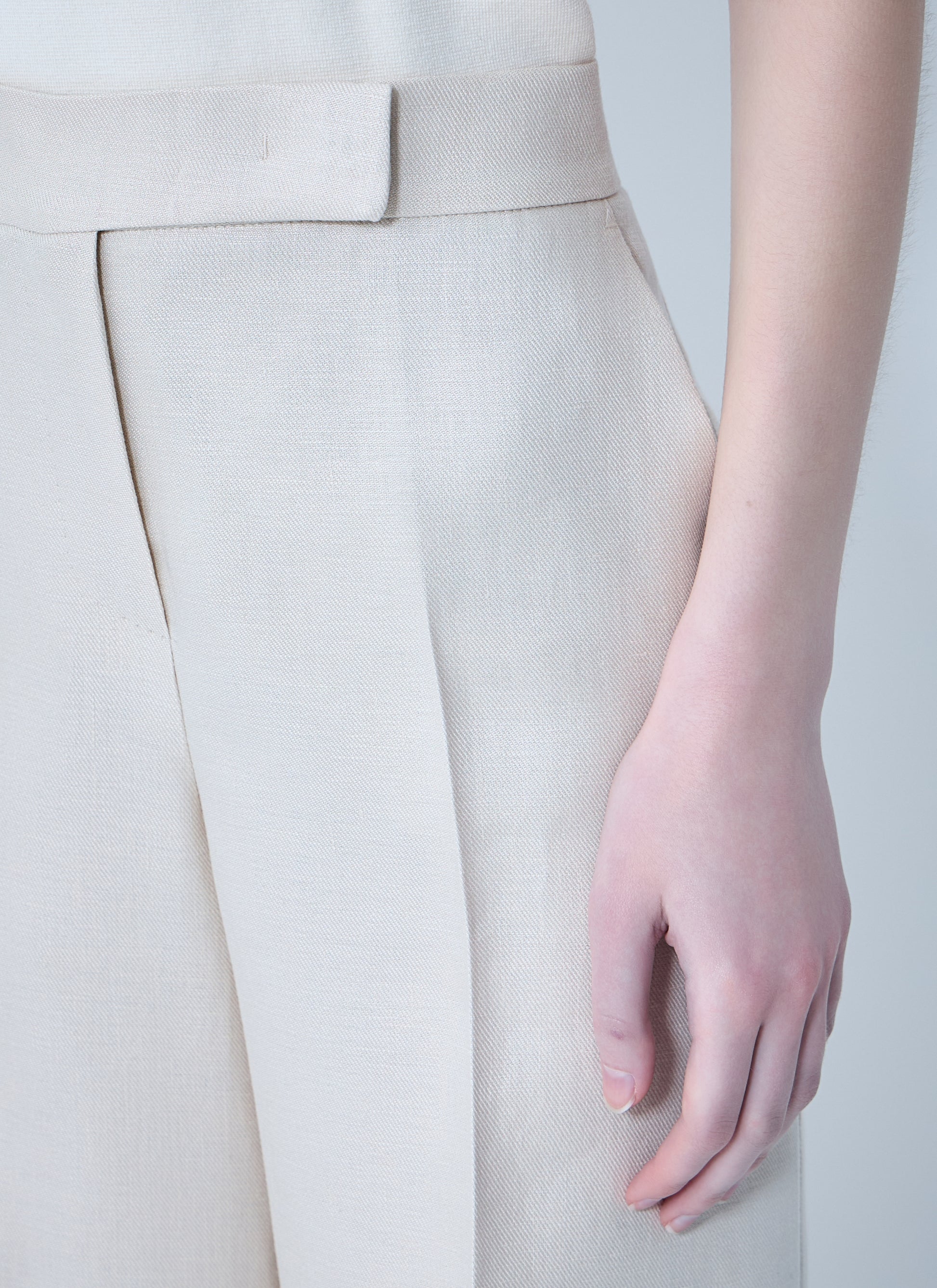 Max Mara Women Badesse Tailored Linen Pants MAX MARA