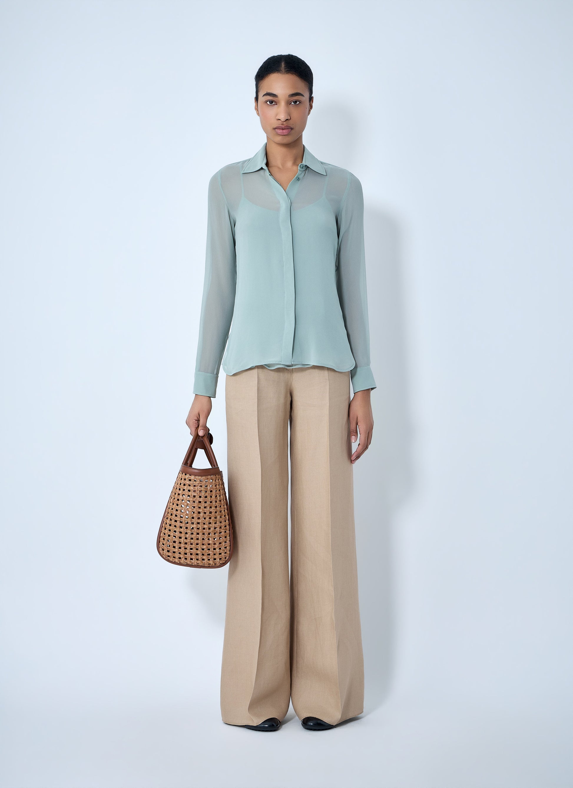 Max Mara Women Sheer Button-Down Blouse MAX MARA