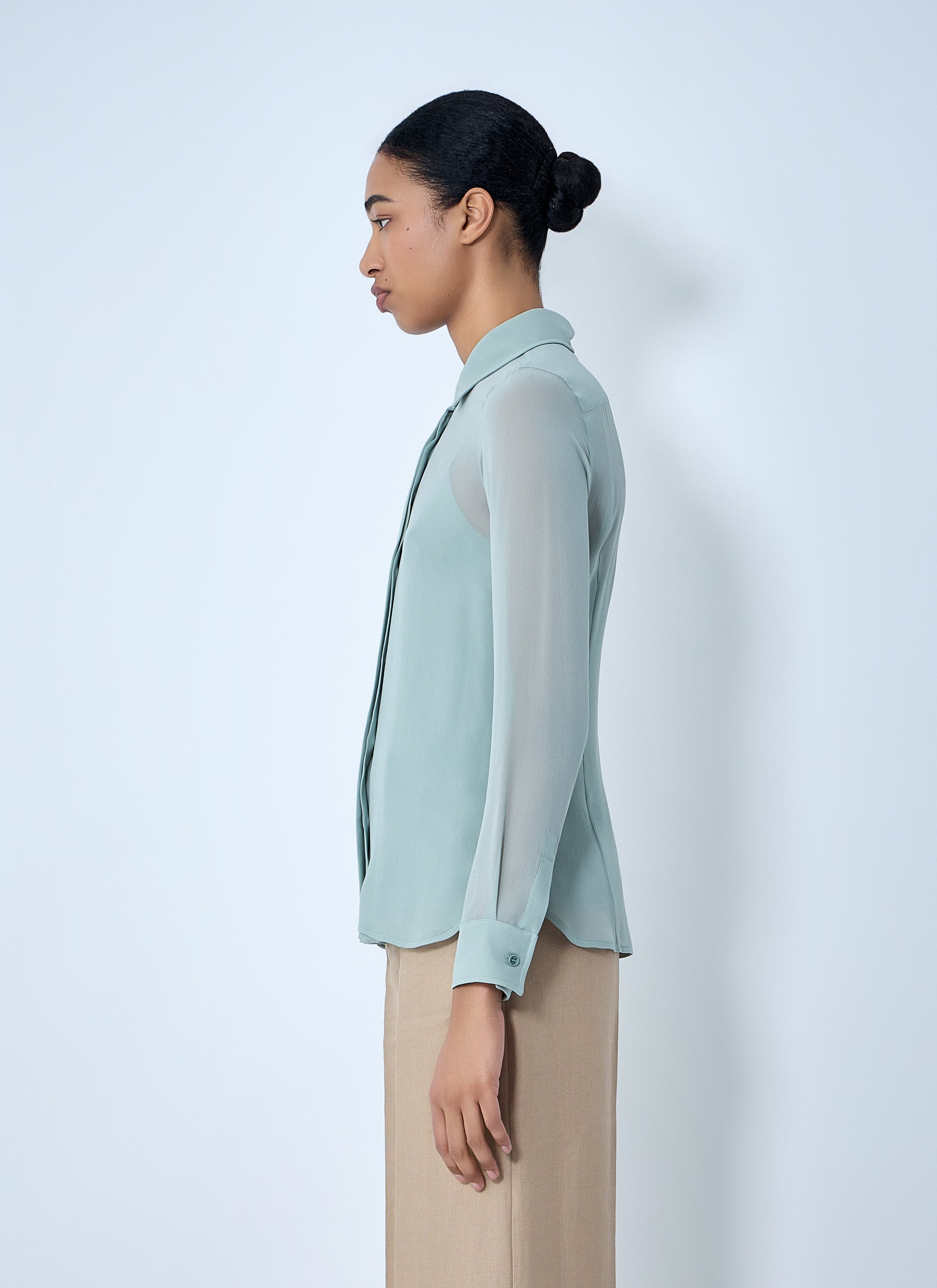 Max Mara Women Sheer Button-Down Blouse MAX MARA
