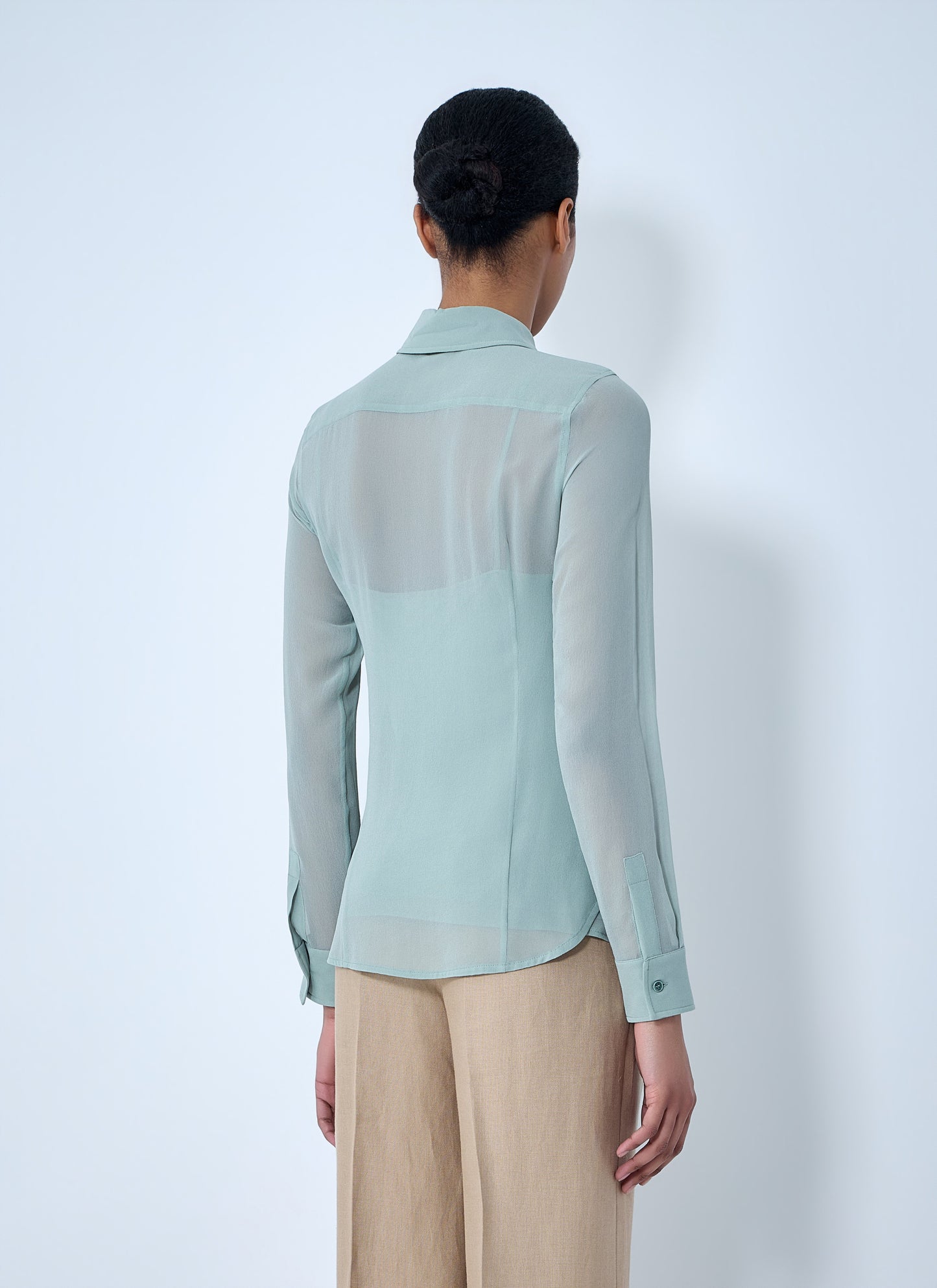 Max Mara Women Sheer Button-Down Blouse MAX MARA