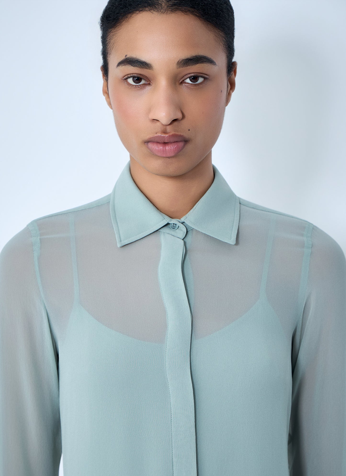 Max Mara Women Sheer Button-Down Blouse MAX MARA