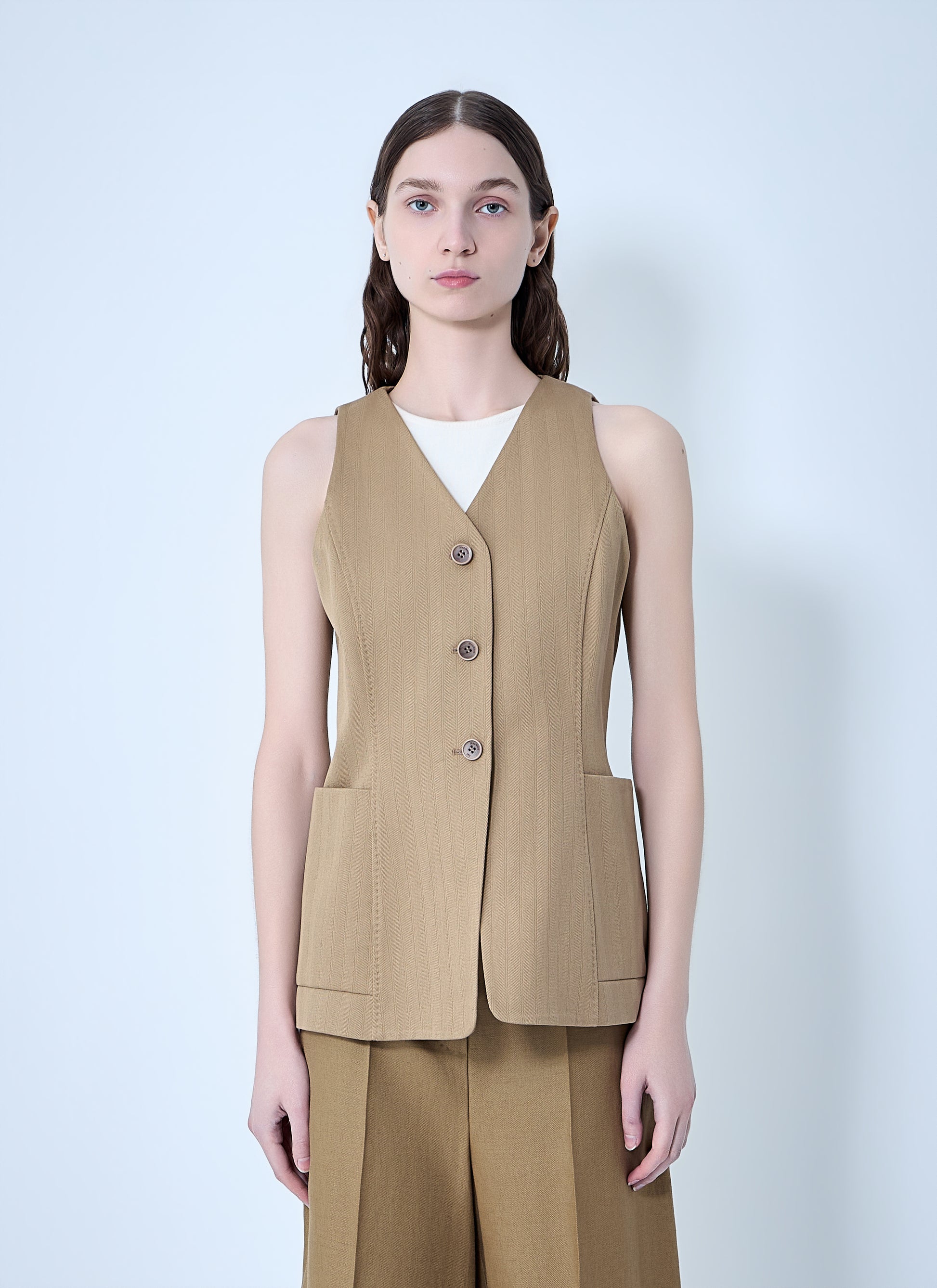 Max Mara Women Tailored Vest With Button Fastening MAX MARA