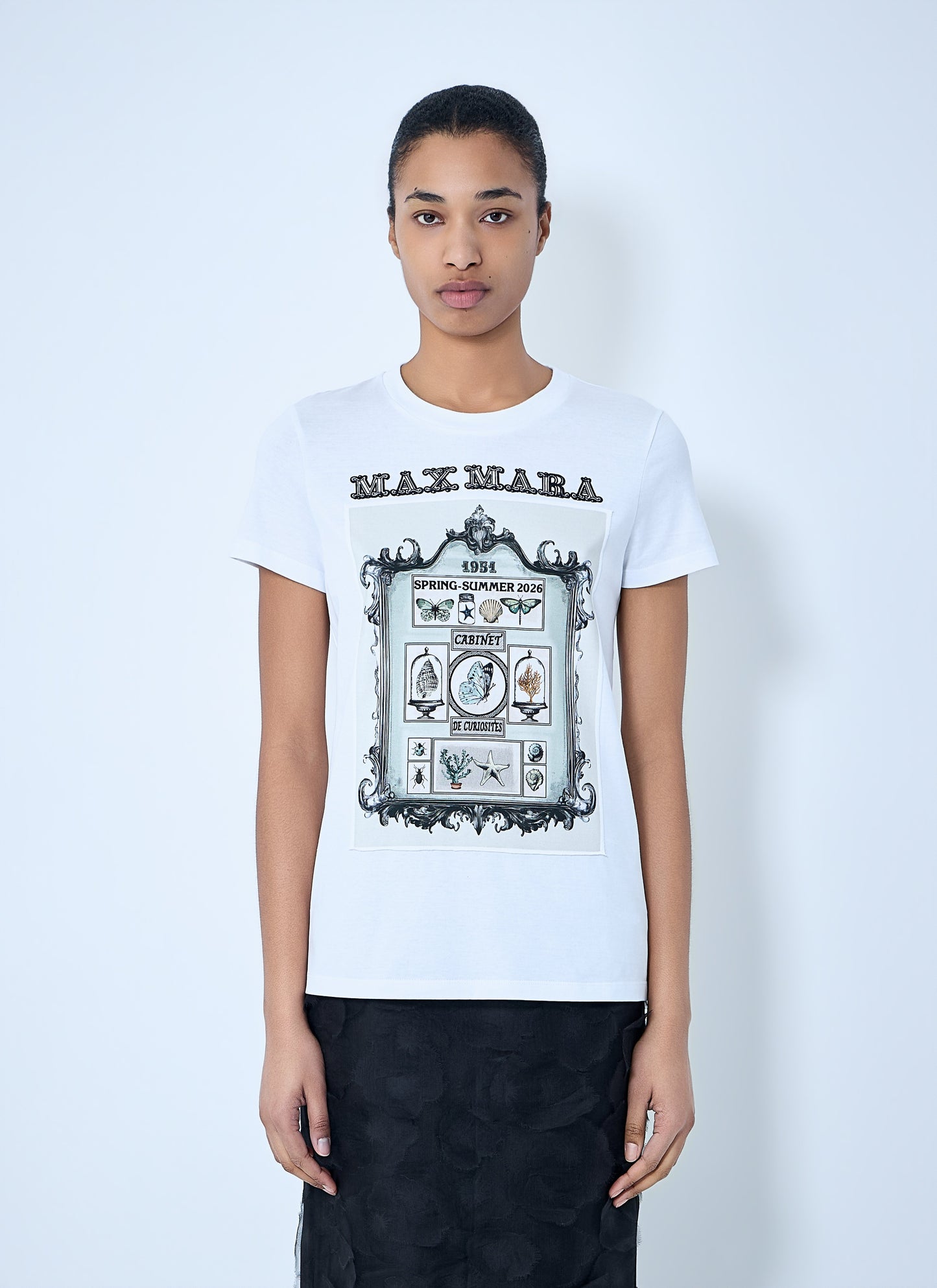 Max Mara Women Graphic Print Cotton T-Shirt MAX MARA