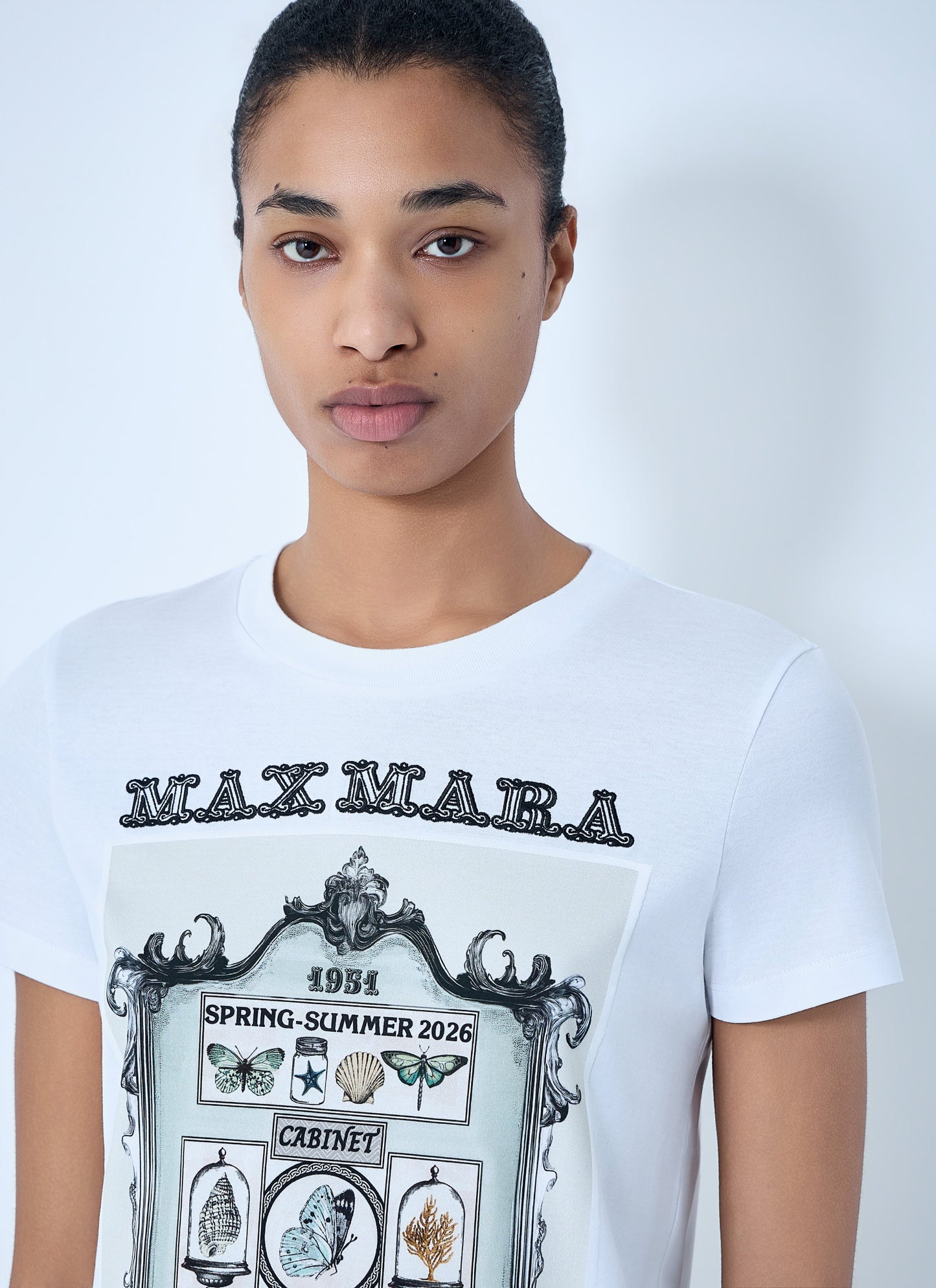 Max Mara Women Graphic Print Cotton T-Shirt MAX MARA