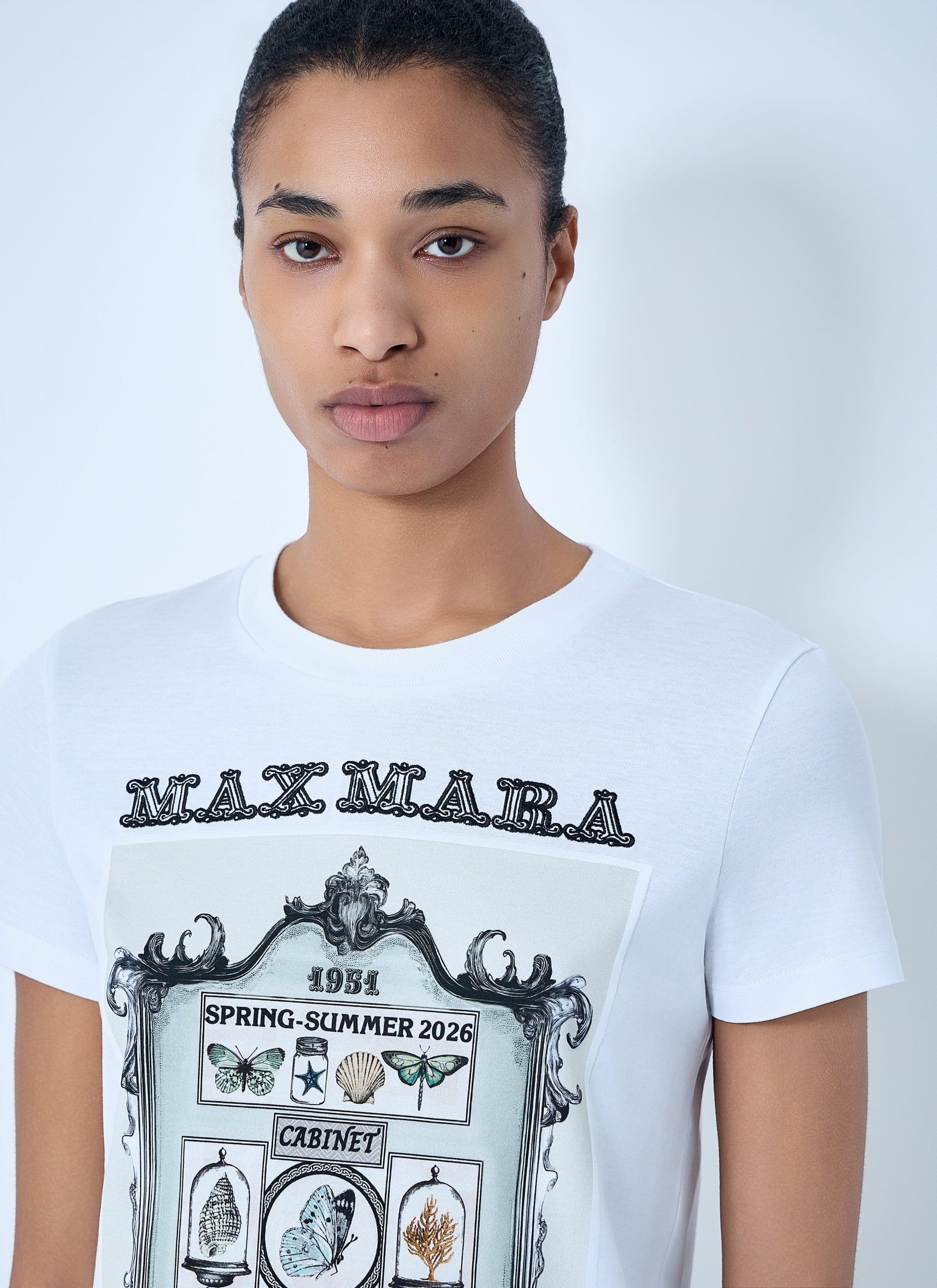 Max Mara Women Graphic Print Cotton T-Shirt MAX MARA
