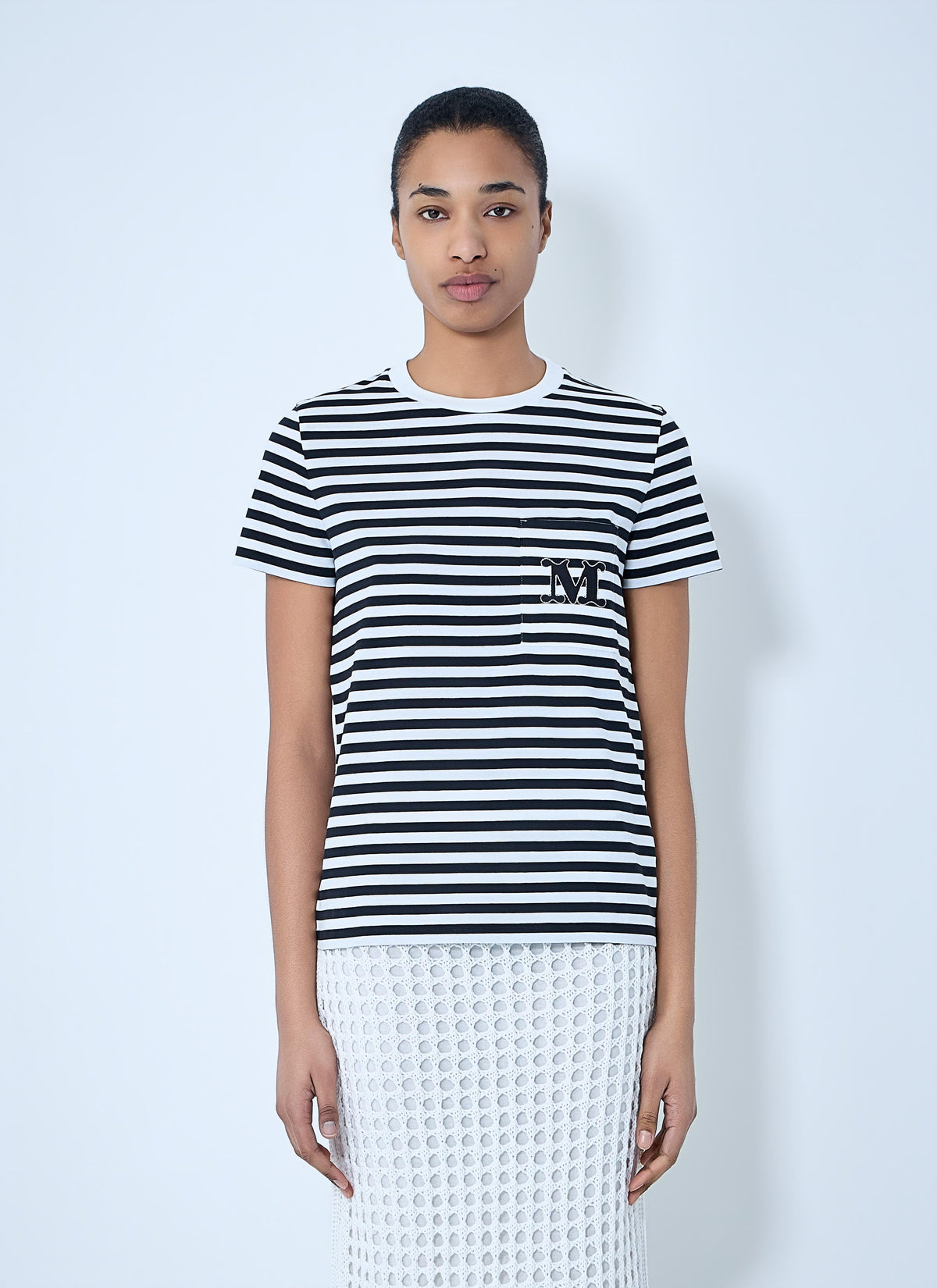 Max Mara Women Striped Cotton Jersey T-Shirt MAX MARA