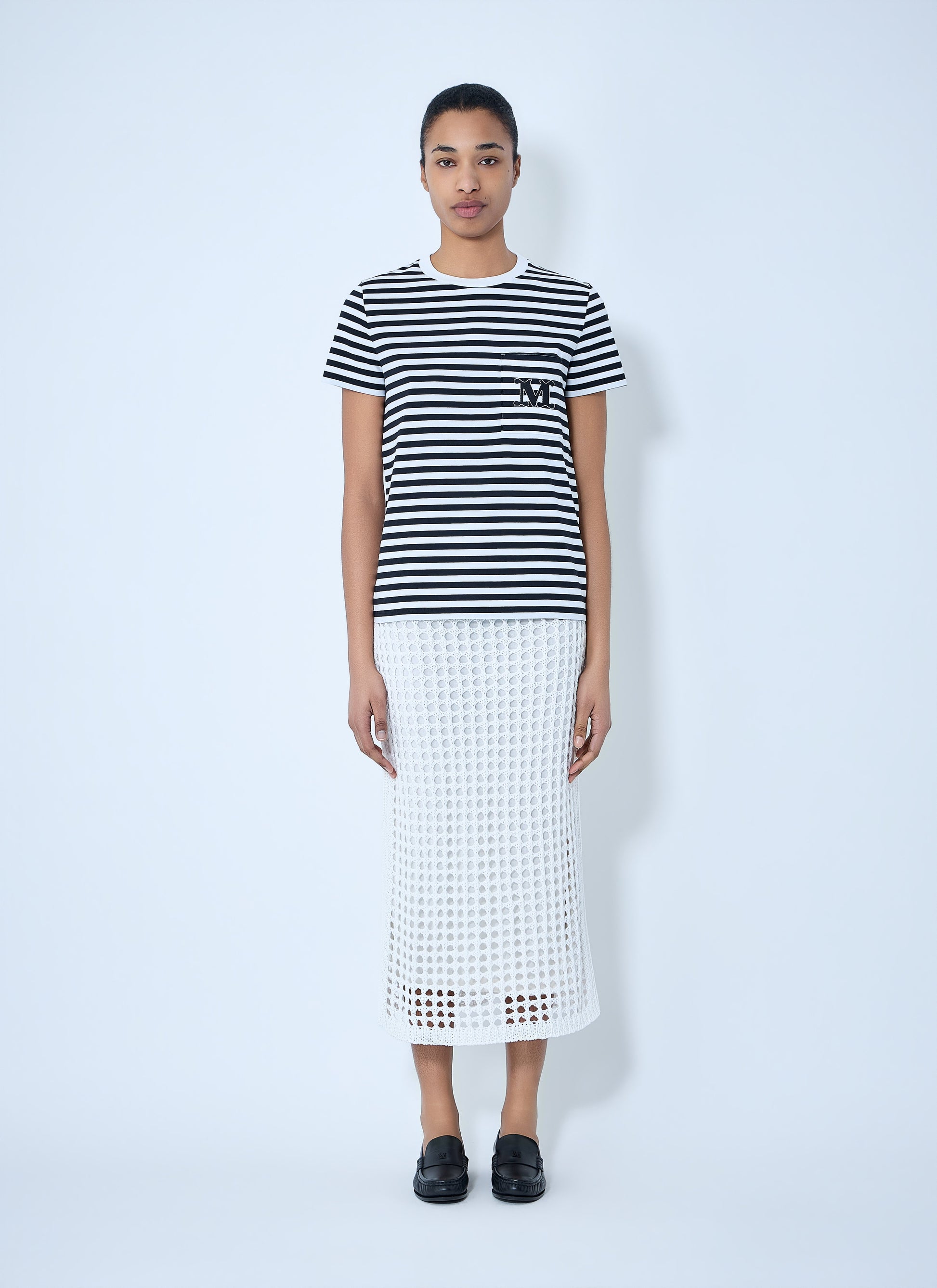 Max Mara Women Striped Cotton Jersey T-Shirt MAX MARA