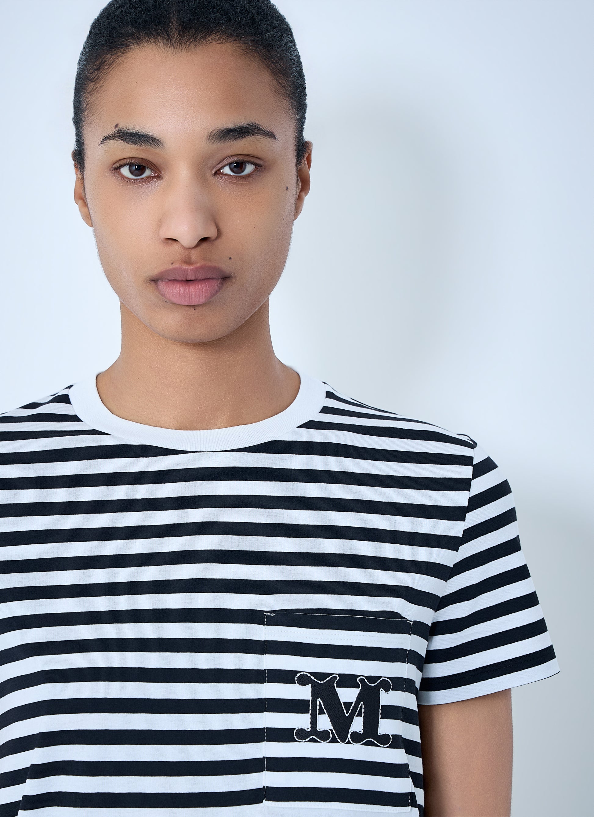 Max Mara Women Striped Cotton Jersey T-Shirt MAX MARA