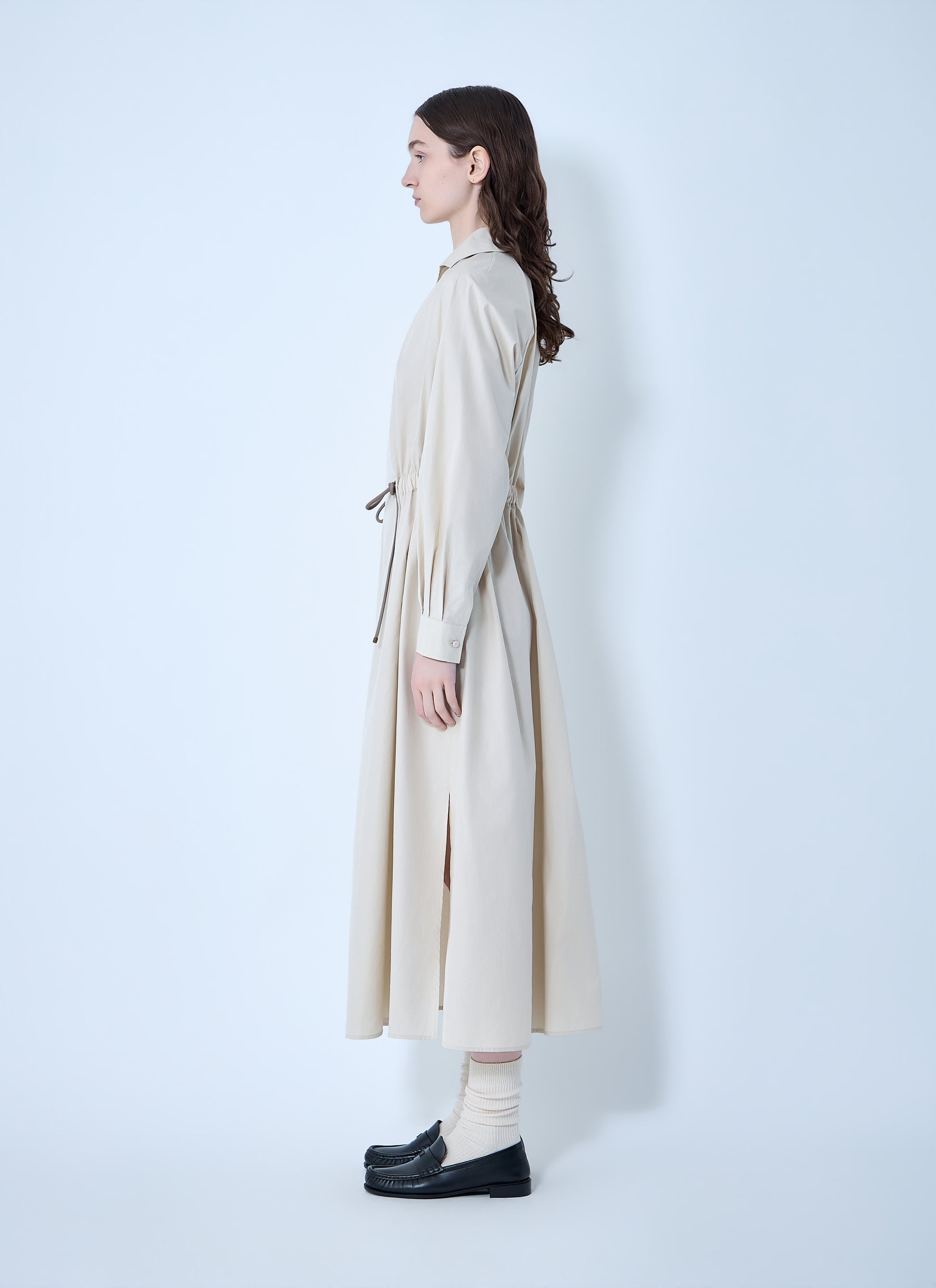 Max Mara Women Pedaggi Cotton Popeline Midi Dress MAX MARA