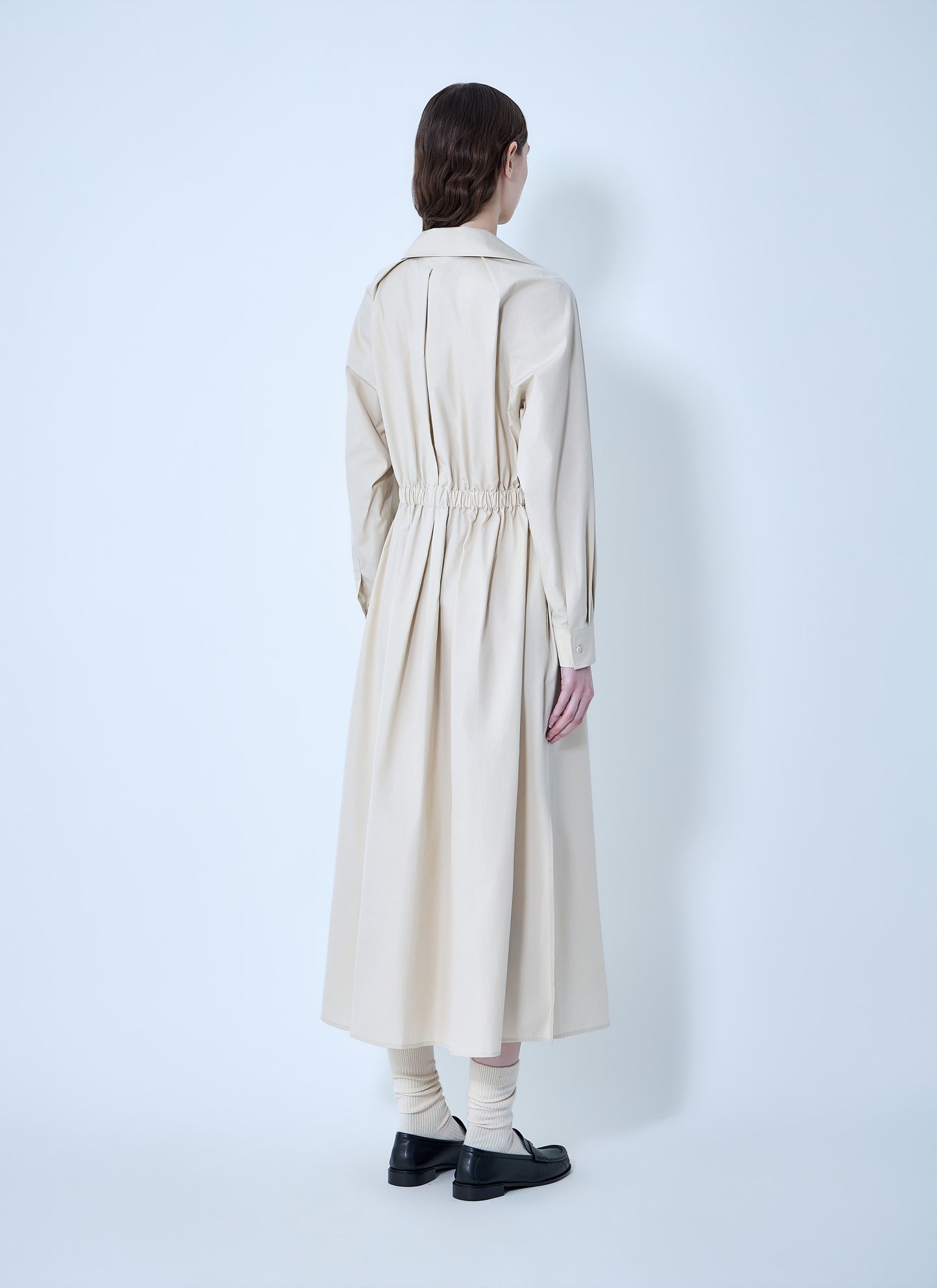 Max Mara Women Pedaggi Cotton Popeline Midi Dress MAX MARA