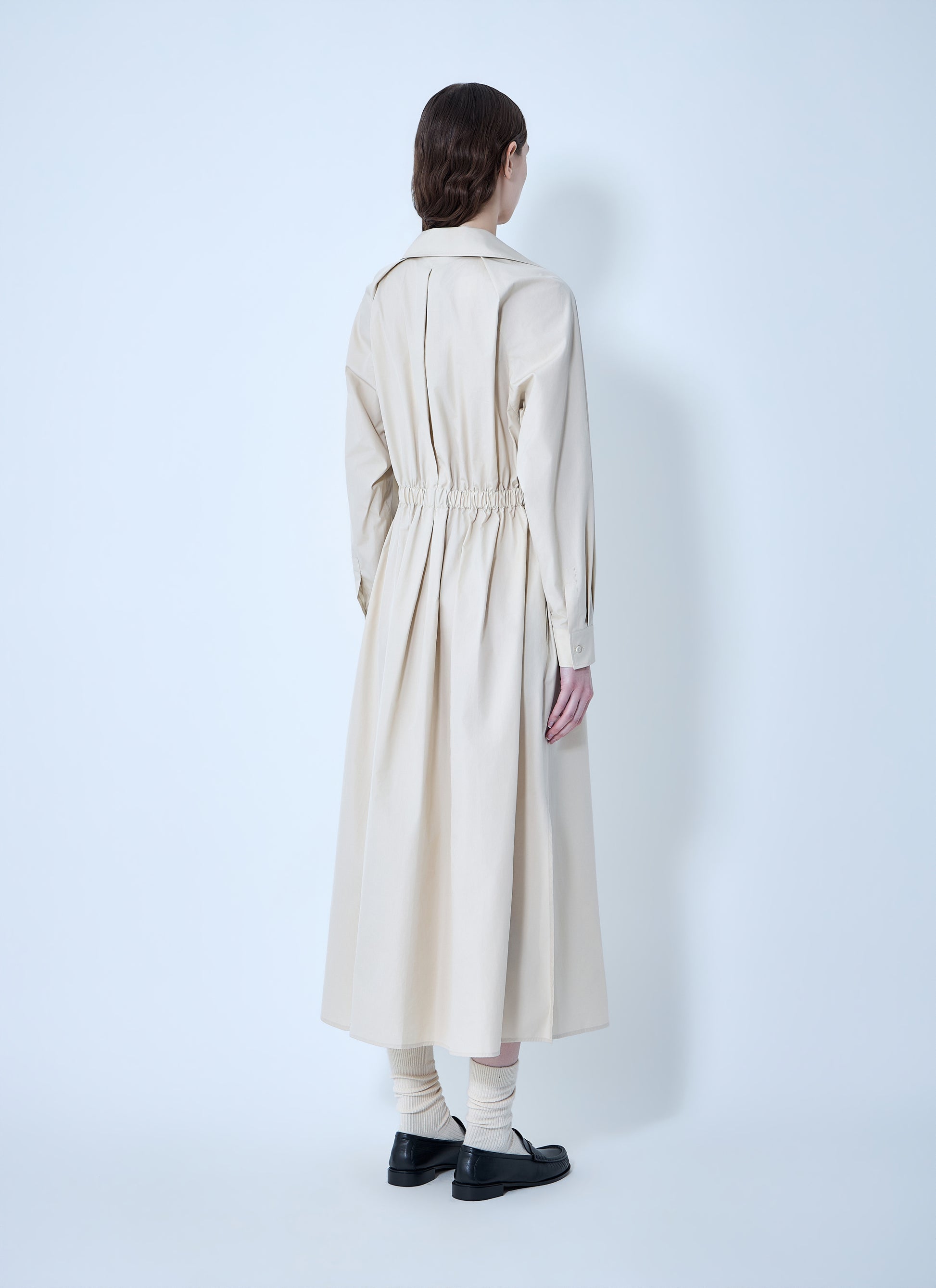 Max Mara Women Pedaggi Cotton Popeline Midi Dress MAX MARA