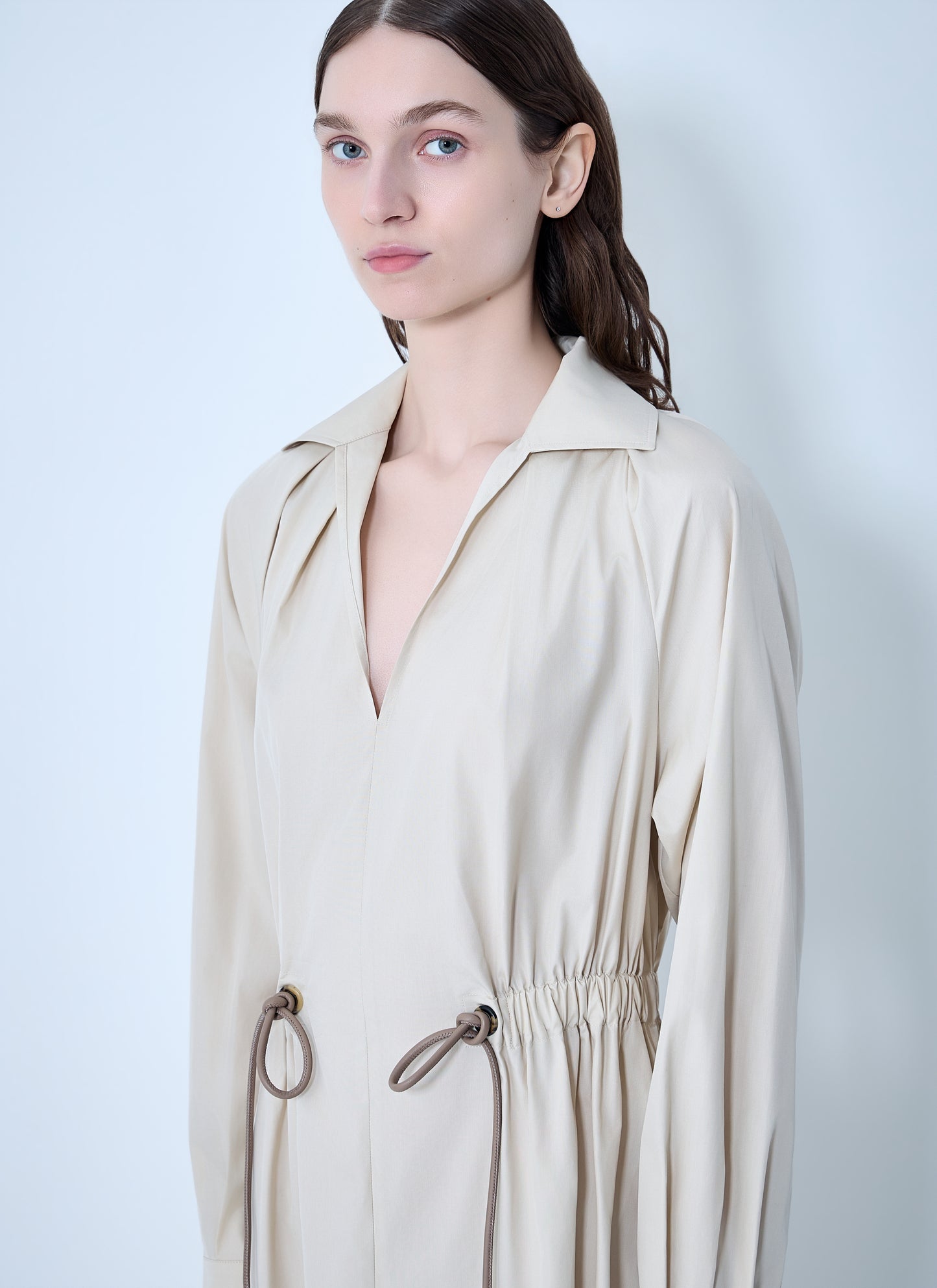 Max Mara Women Pedaggi Cotton Popeline Midi Dress MAX MARA