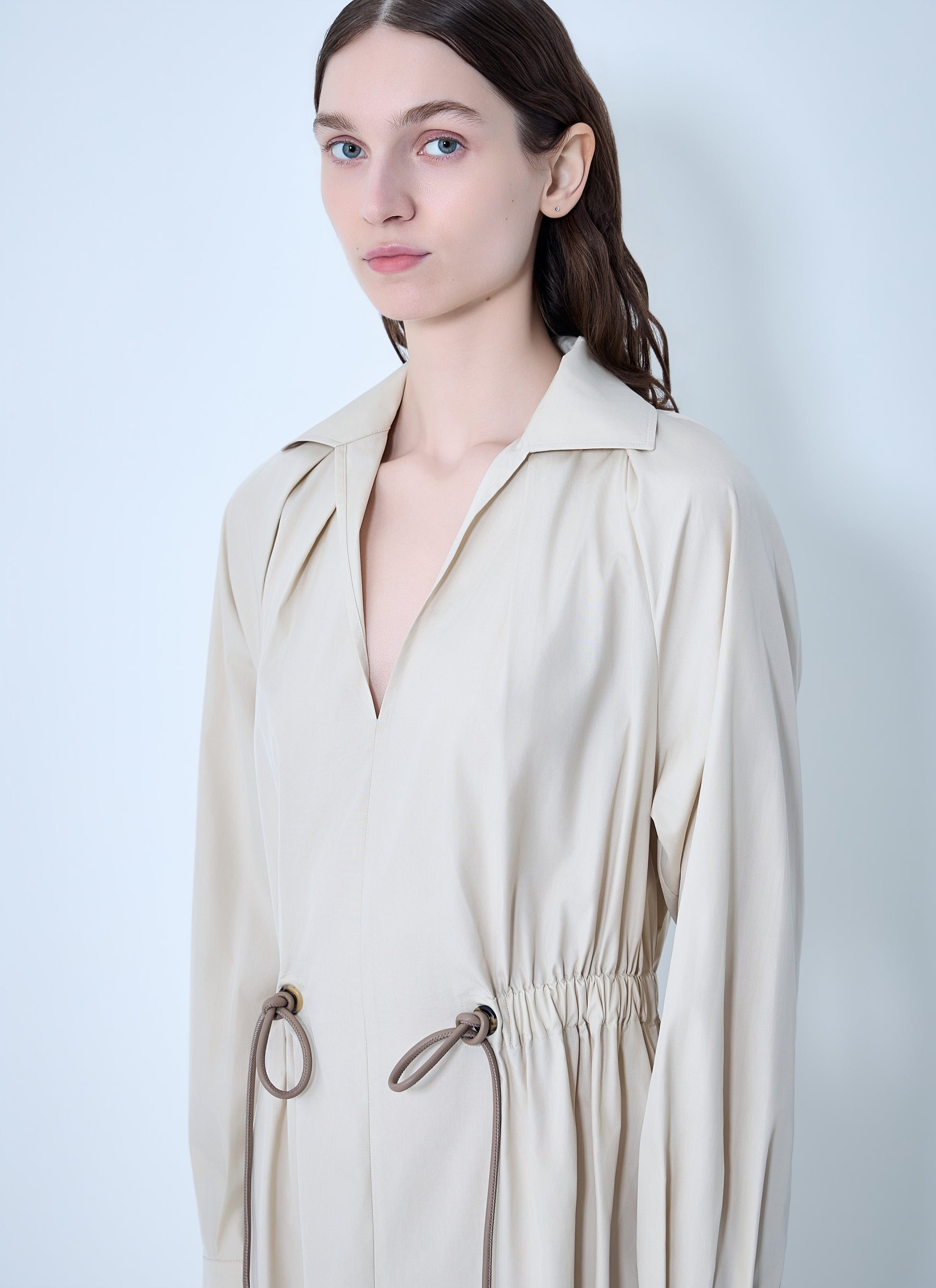 Max Mara Women Pedaggi Cotton Popeline Midi Dress MAX MARA