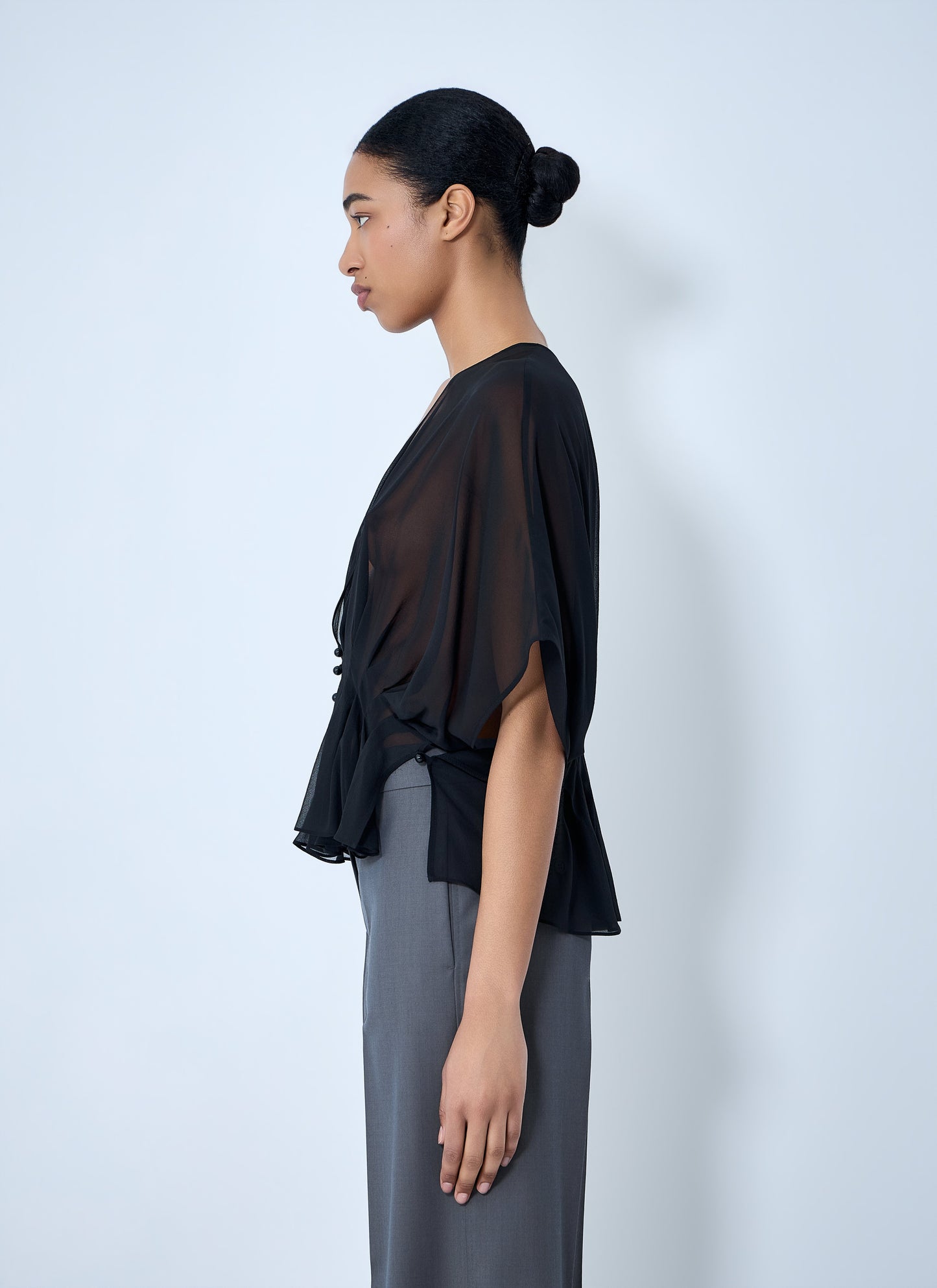 Max Mara Women Sheer Button-Front Blouse MAX MARA