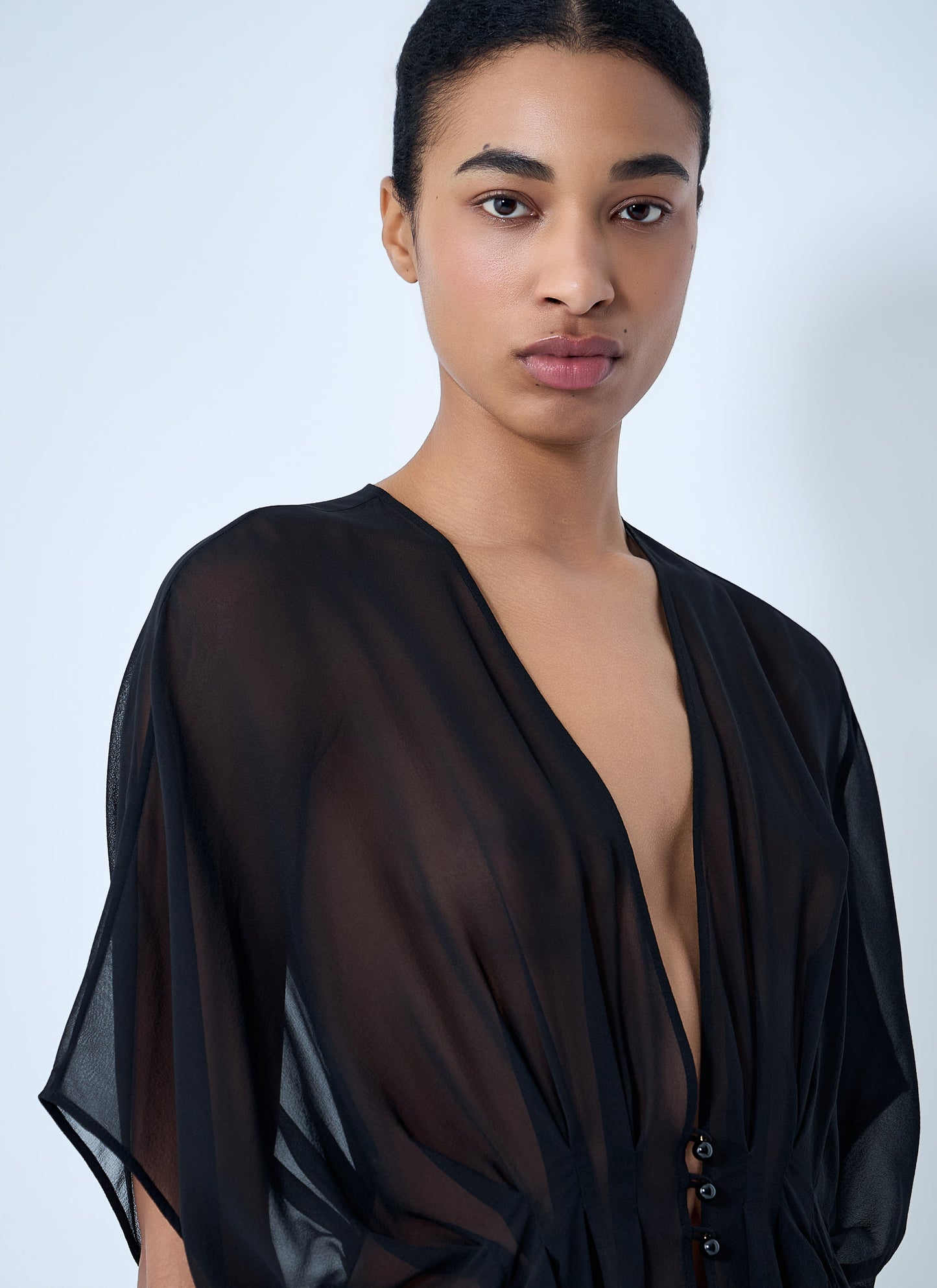 Max Mara Women Sheer Button-Front Blouse MAX MARA