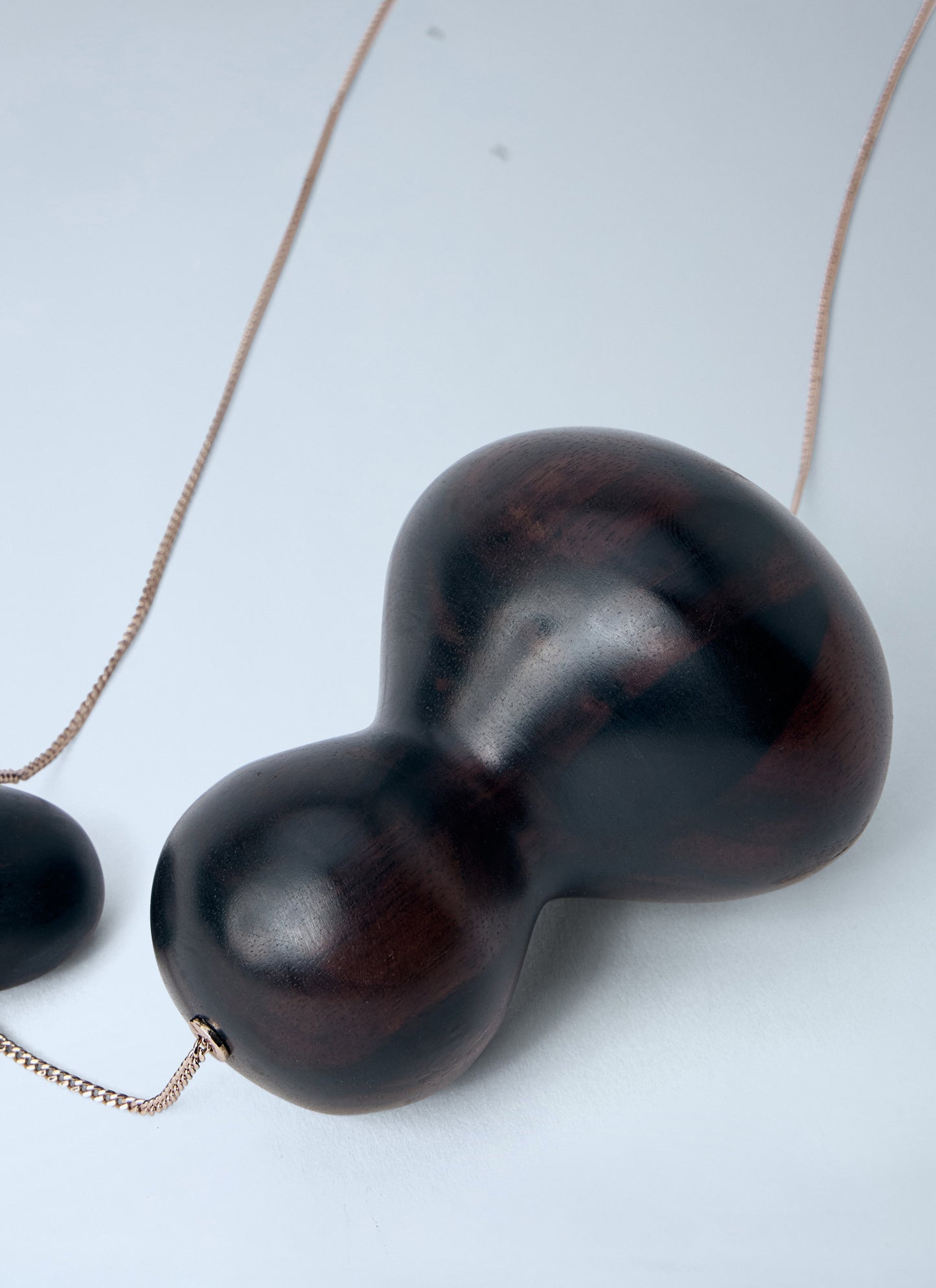 Max Mara Women Sculptural Wood Pendant Necklace MAX MARA