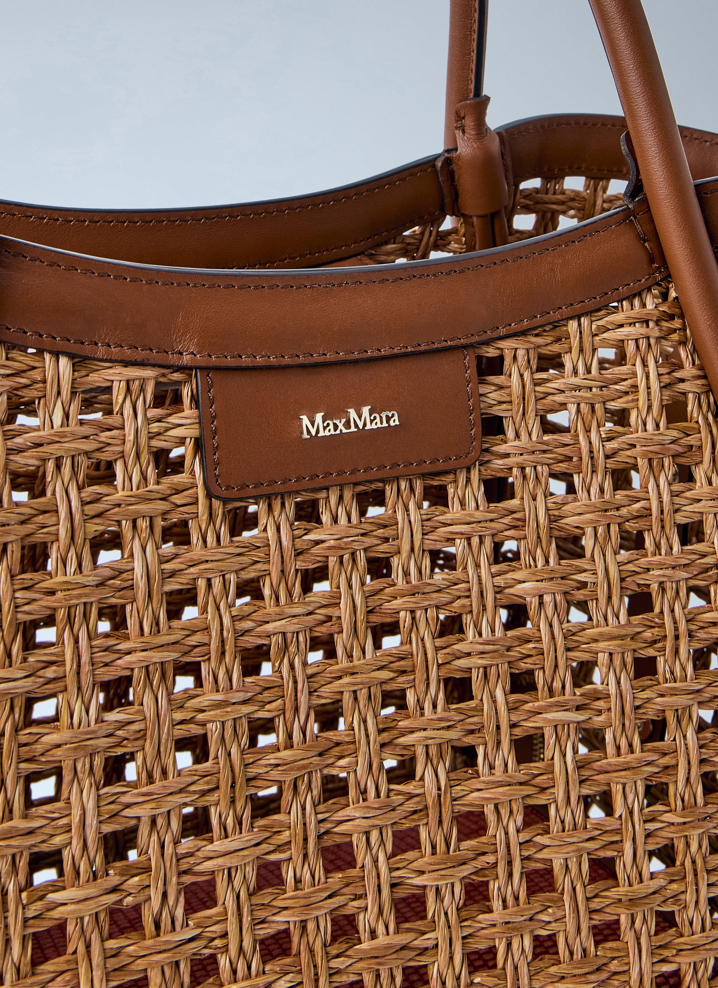 Max Mara Women Woven Leather Tote Bag MAX MARA