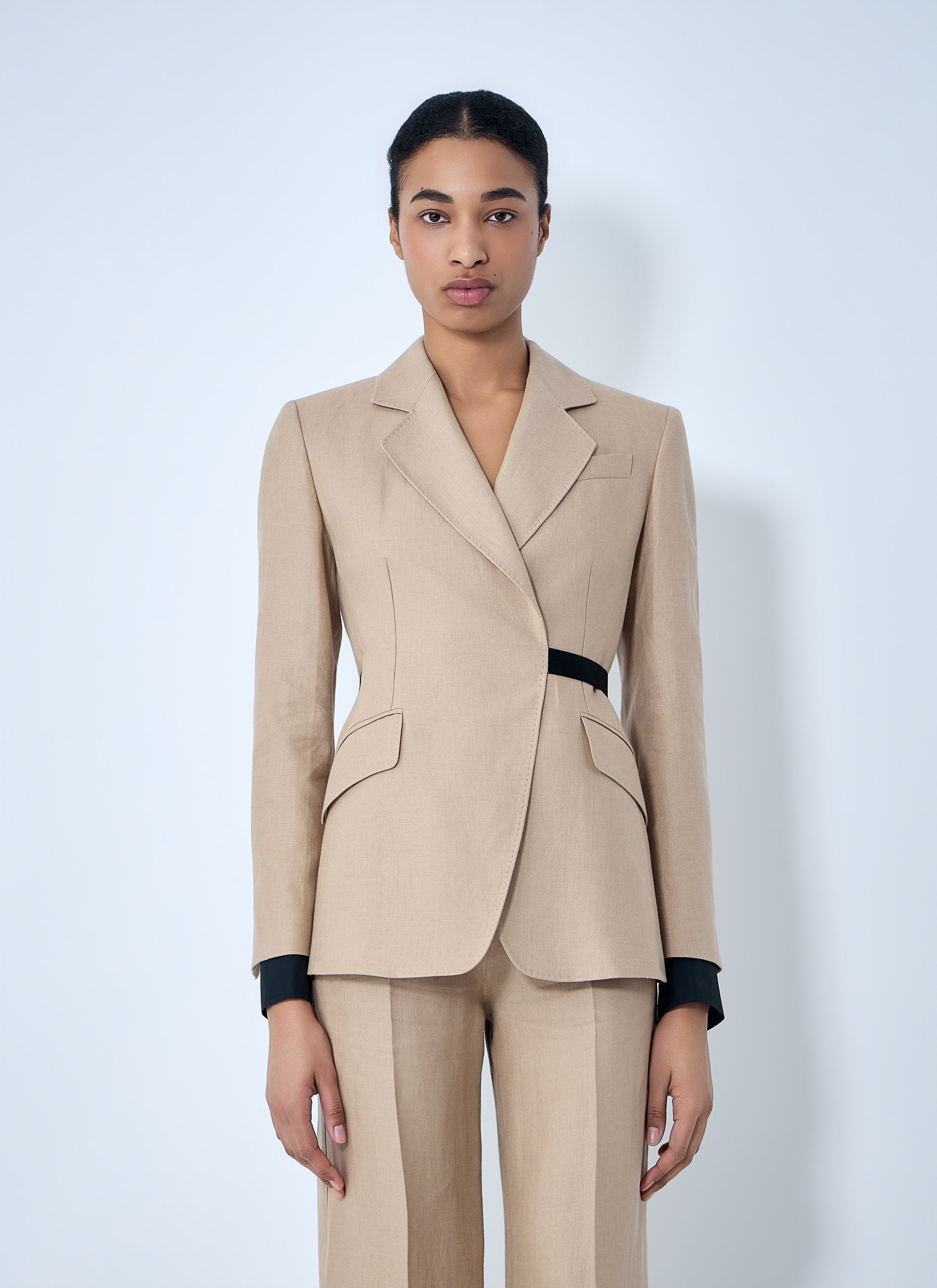 Max Mara Women Textured Notch Lapel Blazer MAX MARA