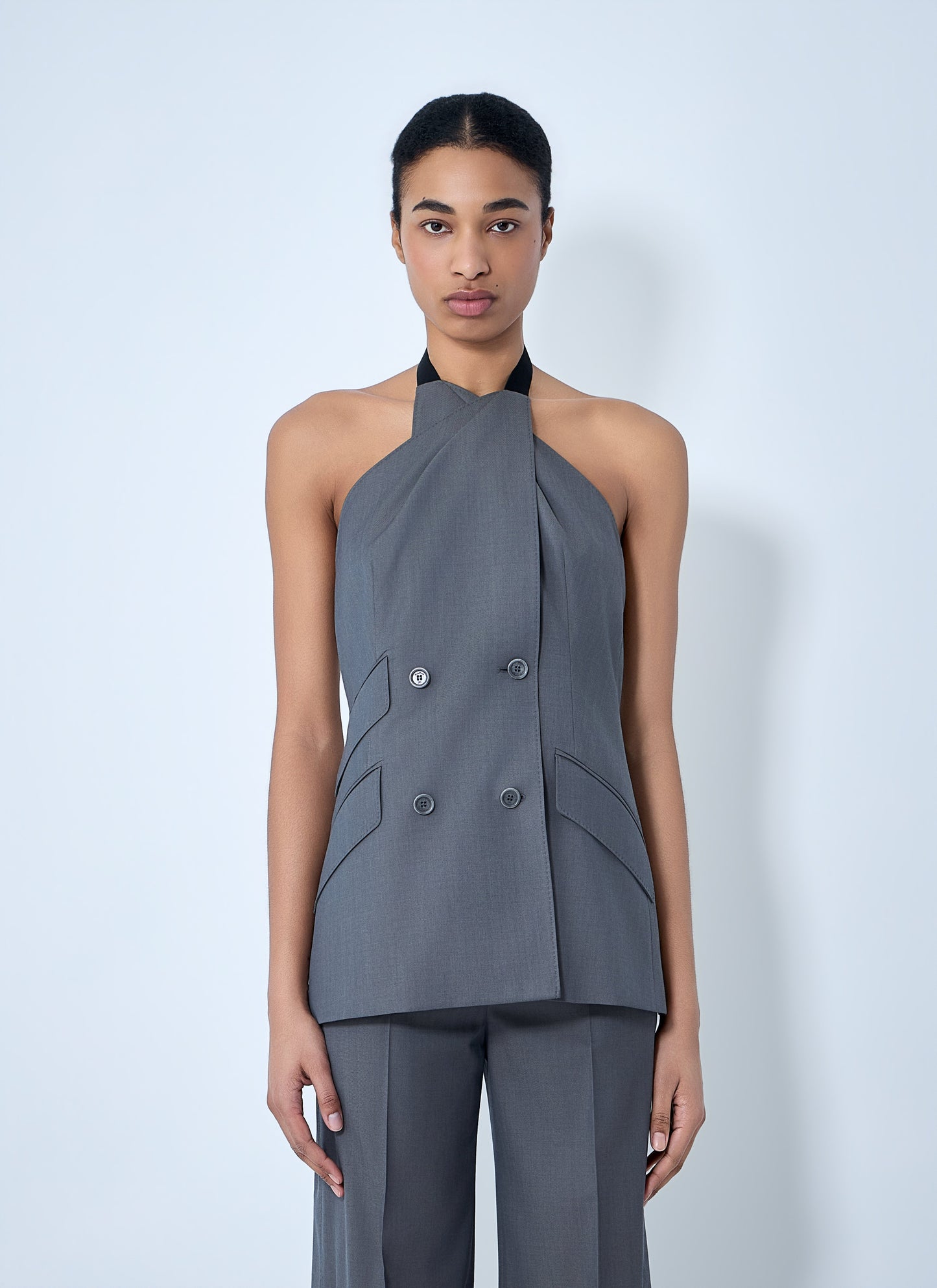 Max Mara Women Double-Breasted Halter Neck Top MAX MARA