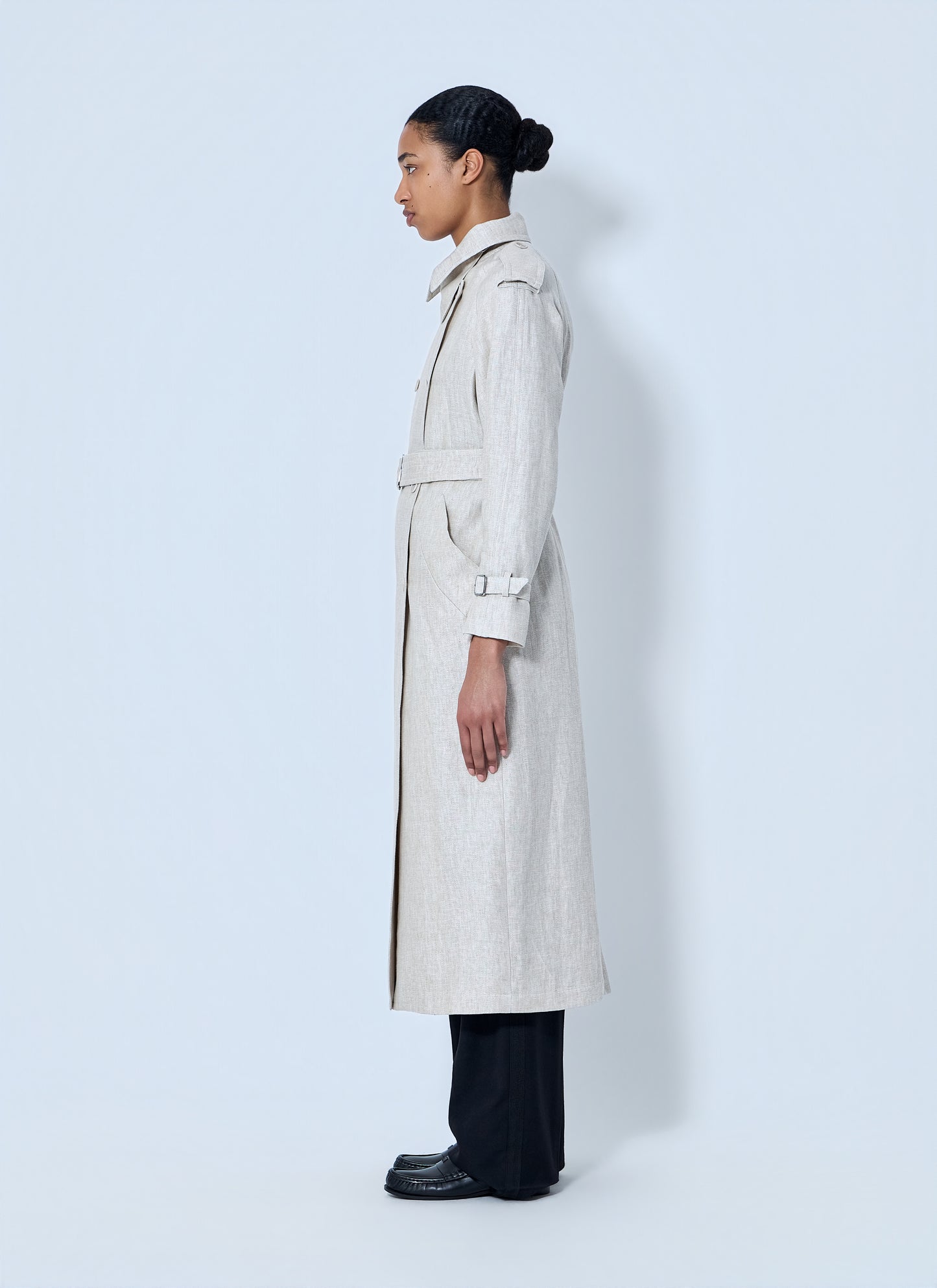 Max Mara Women Double-Breasted Trench Coat