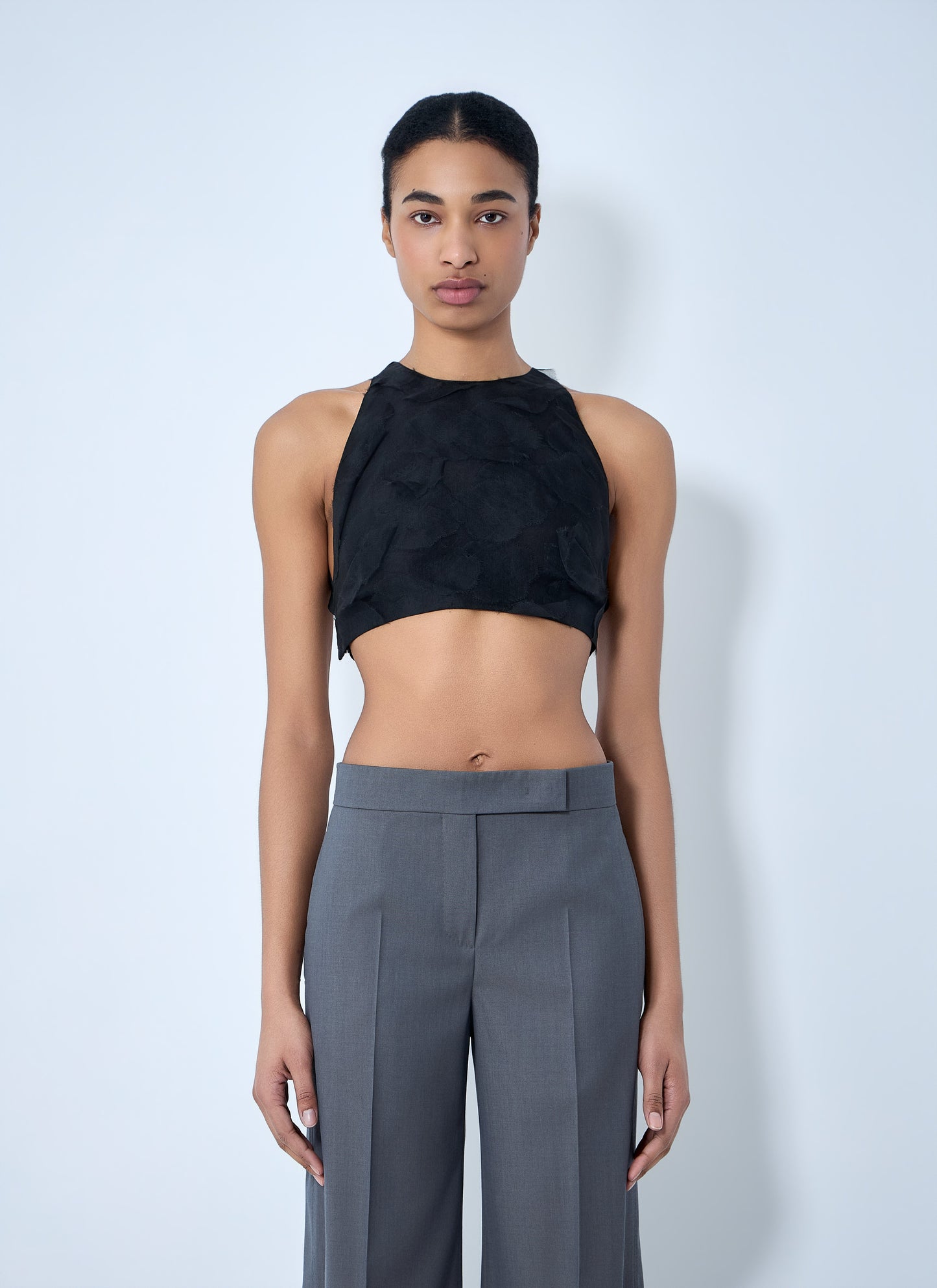 Max Mara Women Suede Halter Crop Top MAX MARA