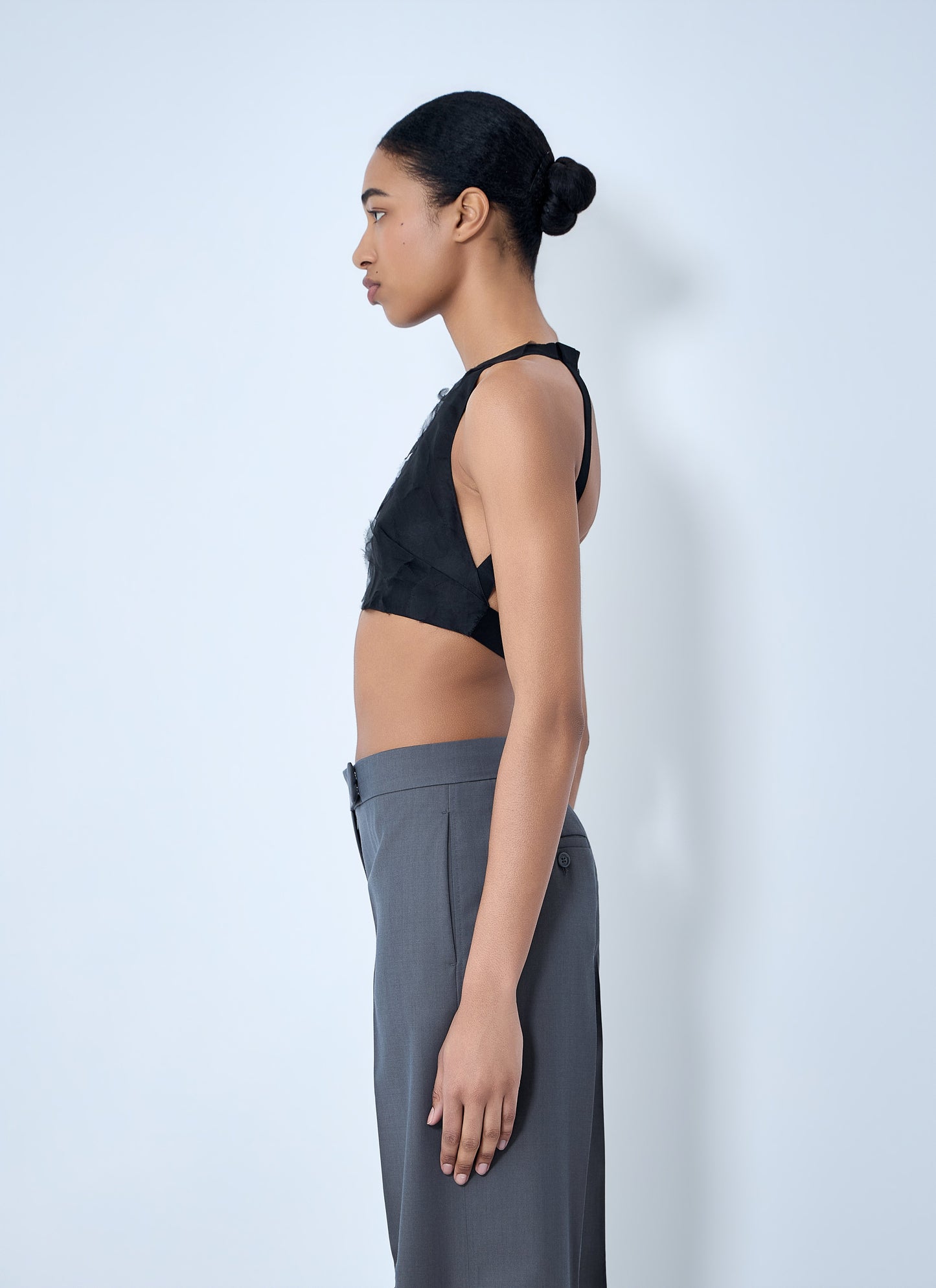 Max Mara Women Suede Halter Crop Top MAX MARA