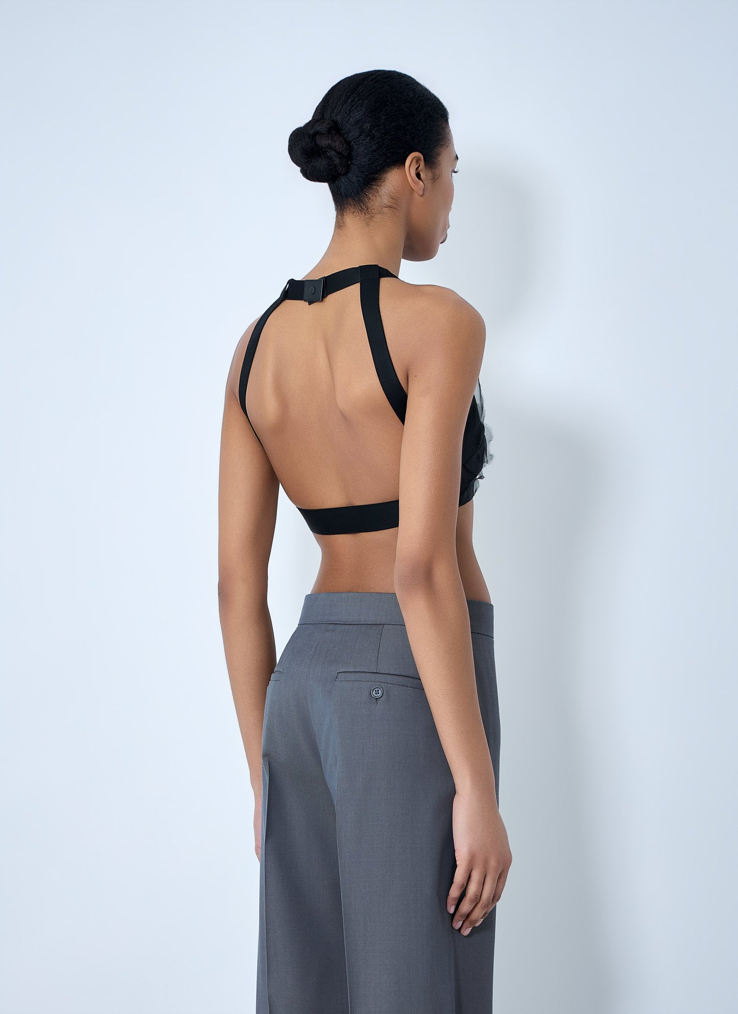 Max Mara Women Suede Halter Crop Top MAX MARA