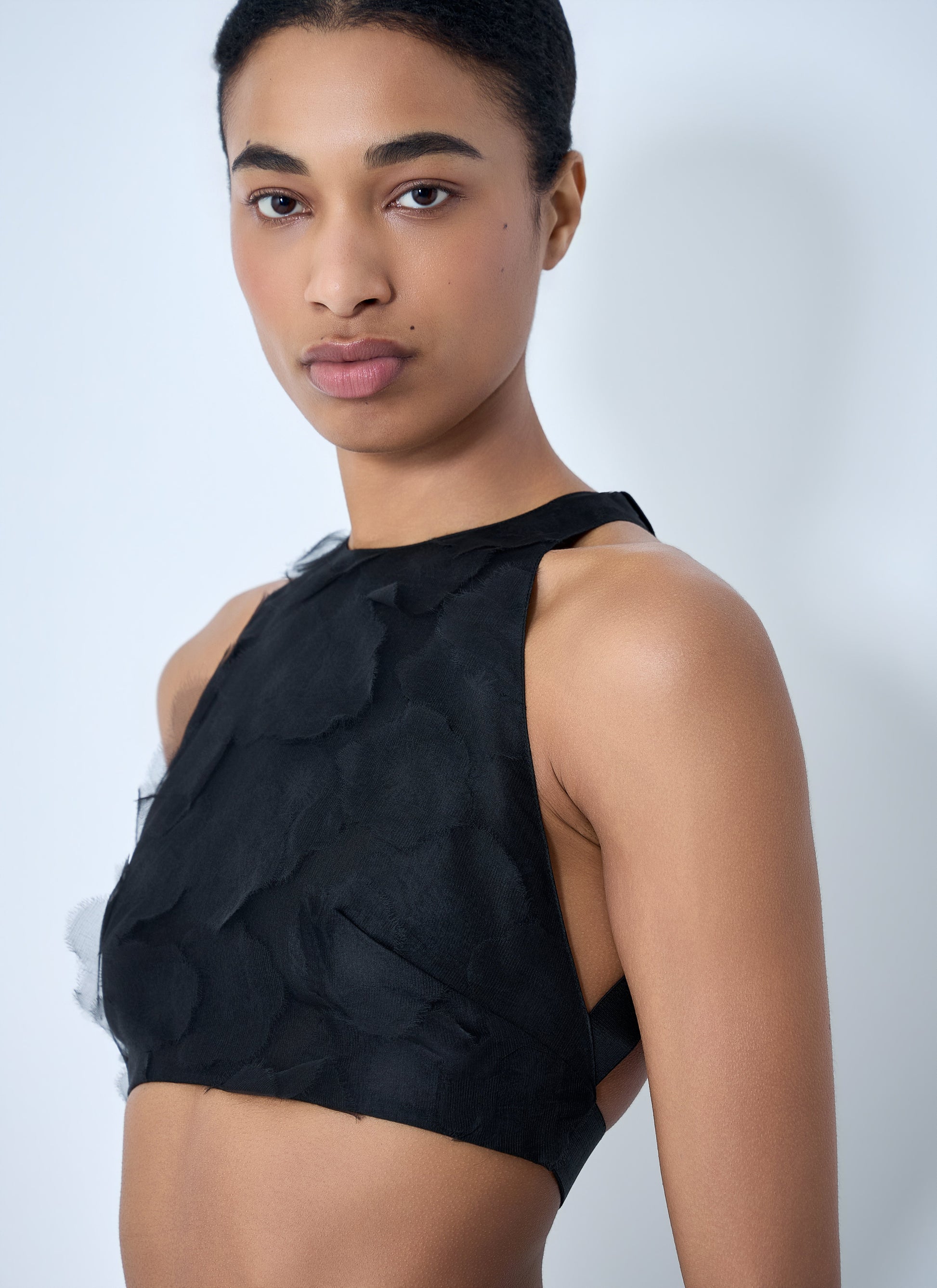 Max Mara Women Suede Halter Crop Top MAX MARA