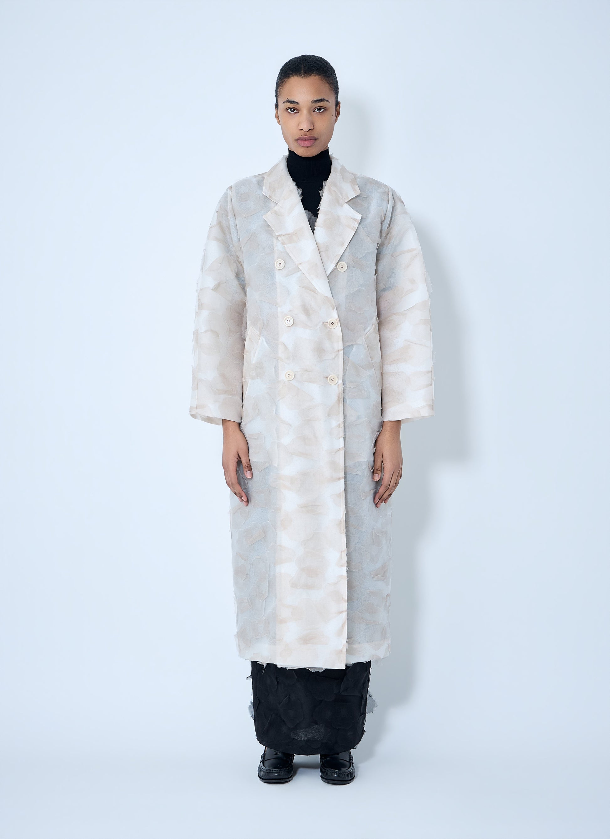 Max Mara Women Double-Breasted Long Coat MAX MARA