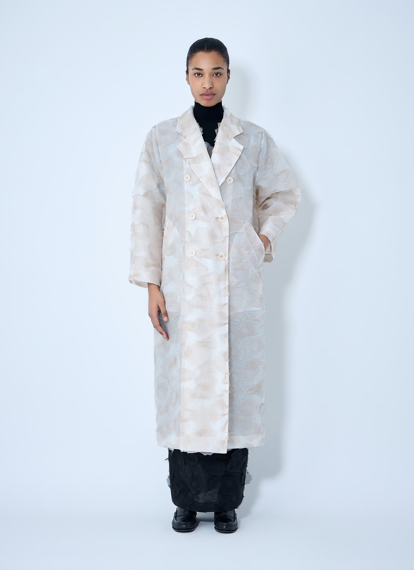 Max Mara Women Double-Breasted Long Coat MAX MARA