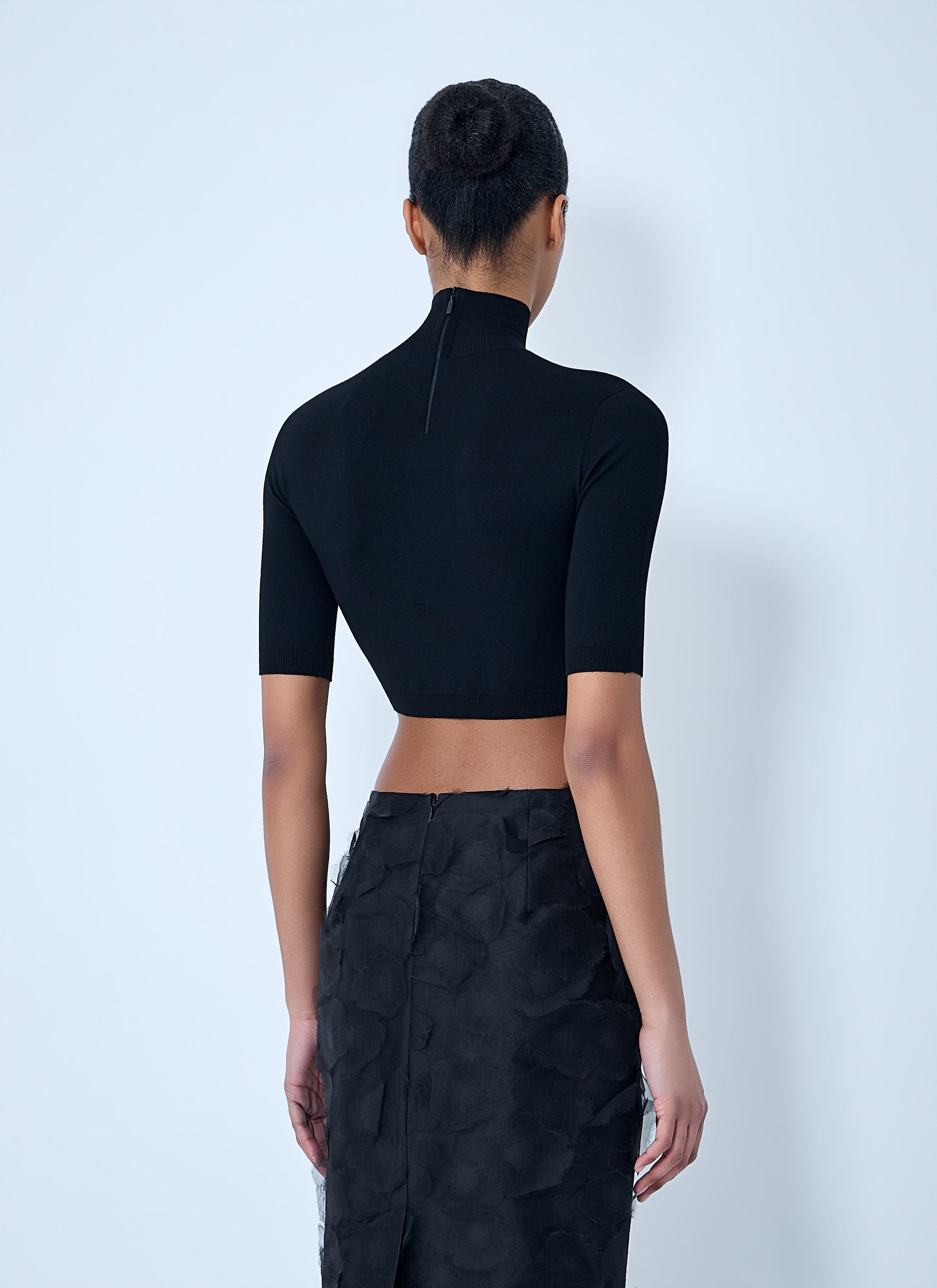 Max Mara Women High-Neck Cropped Knit Top MAX MARA