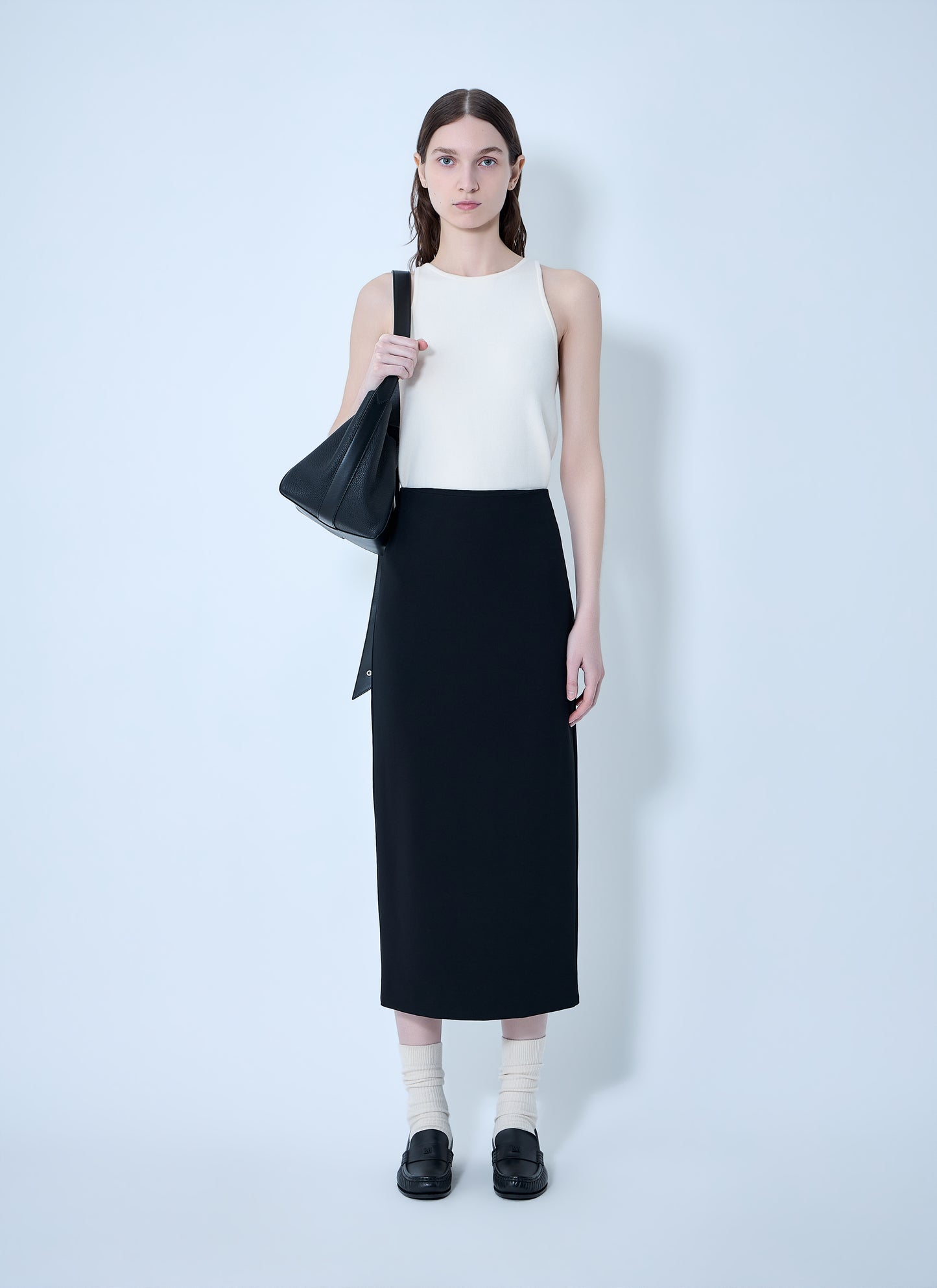 Max Mara Women Compact Crêpe Jersey Midi Skirt MAX MARA