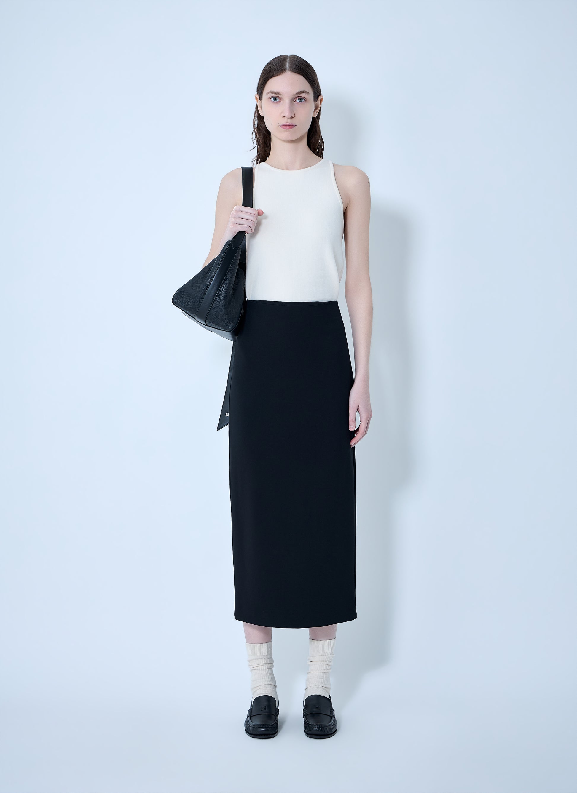 Max Mara Women Compact Crêpe Jersey Midi Skirt MAX MARA